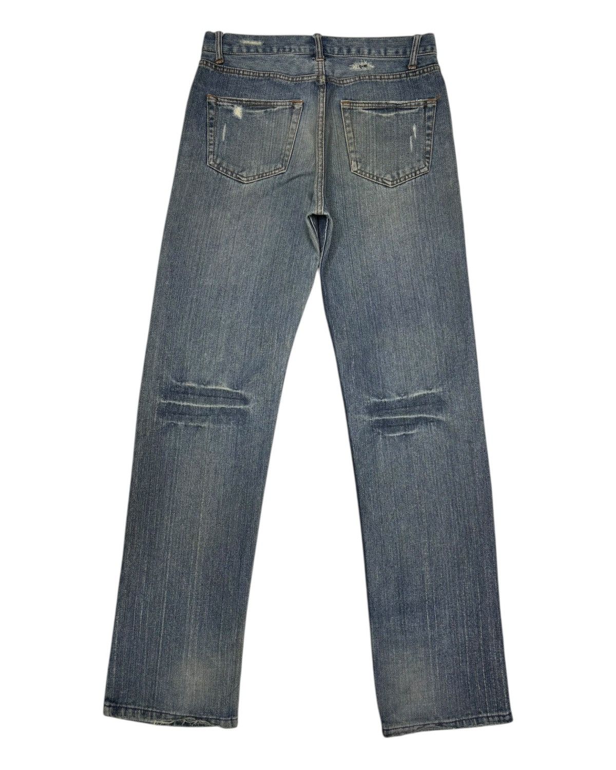 Hysteric Glamour NYLAUS CLOTHING LOOSE FIT DISTRESSED DENIM JEANS Size US 32 / EU 48 - 8 Thumbnail