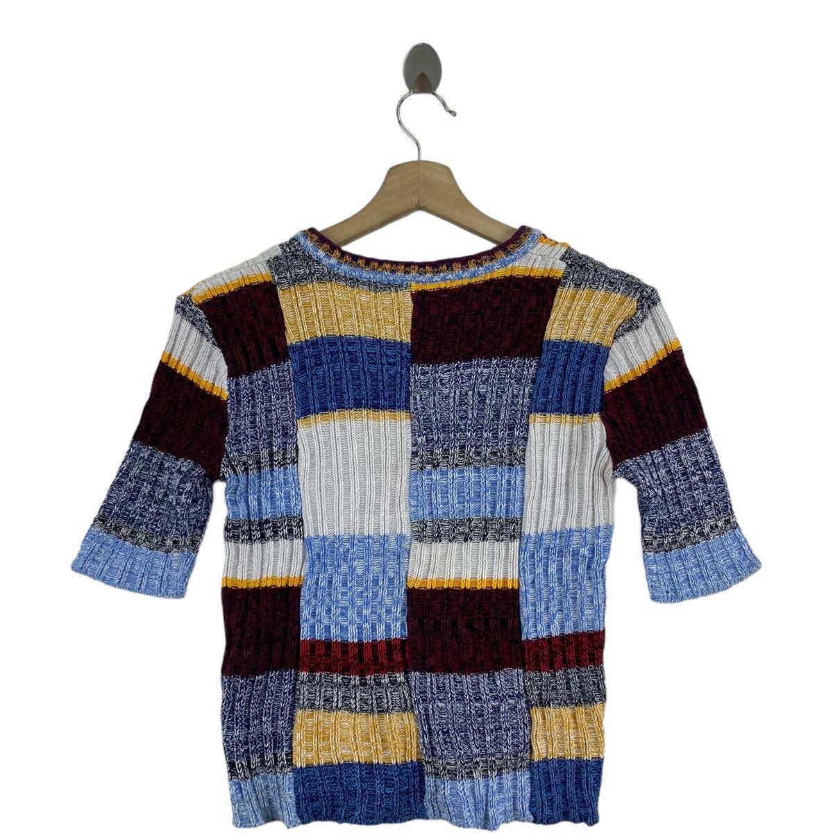 Vintage Vintage RYU Hawaii USA Knitwear Patchwork Design Blouse Size XS / US 0-2 / IT 36-38 - 3 Thumbnail