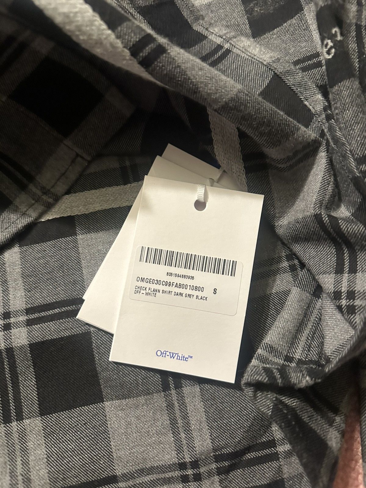 Off-White Off White Logo Embroidered Check Cotton Shirt Flannel Size US S / EU 44-46 / 1 - 4 Thumbnail