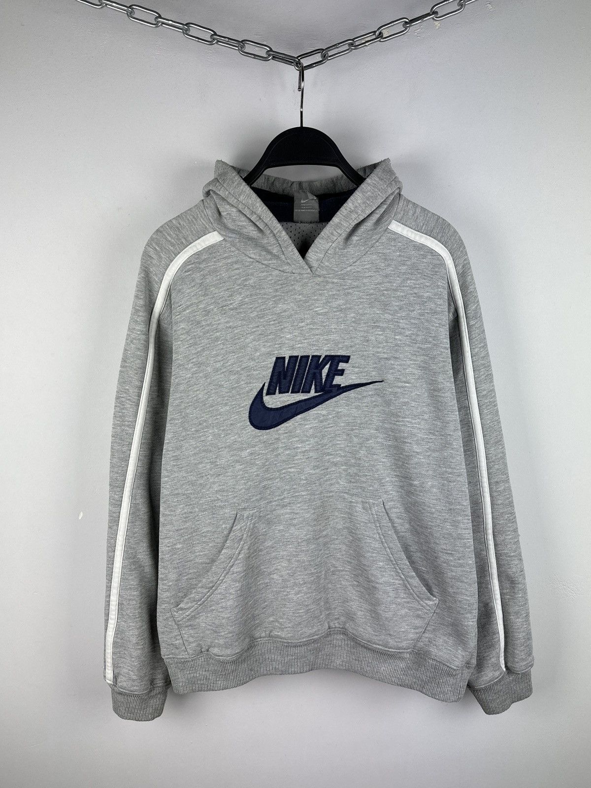 Nike × Vintage Vintage Y2K Nike Big Logo Hoodie Size US XS / EU 42 / 0 - 1 Thumbnail