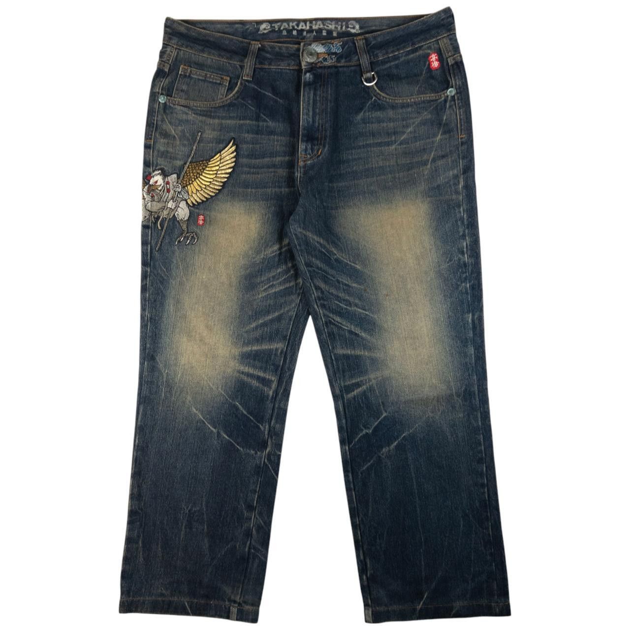 Other Vintage Big Train Embroidered Eagle Japanese Denim Jeans W38 Size US 38 / EU 54 - 2 Thumbnail