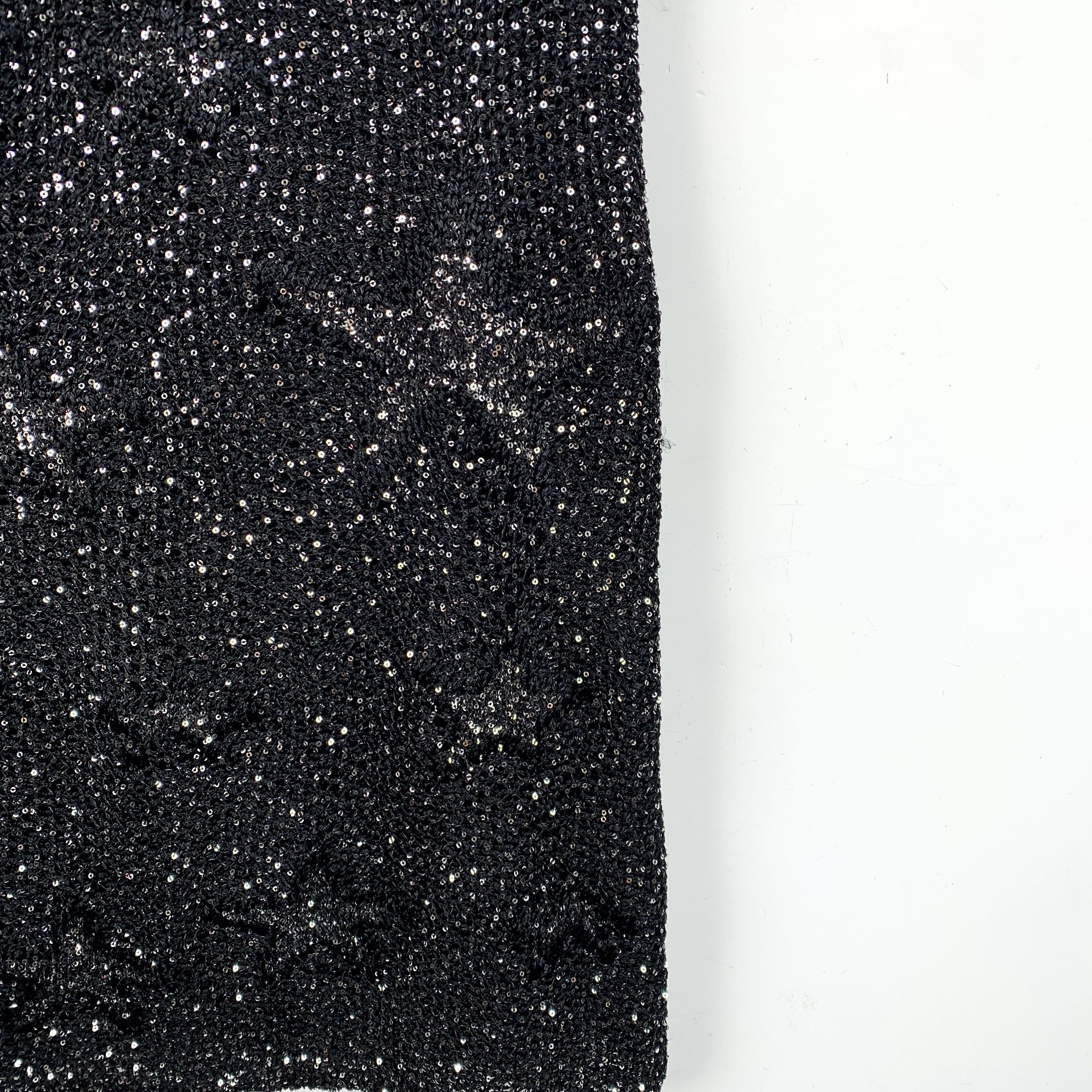 Chanel CW0038 Chanel Black Sequined Sleeveless Mini Dress Size S / US 4 / IT 40 - 4 Thumbnail