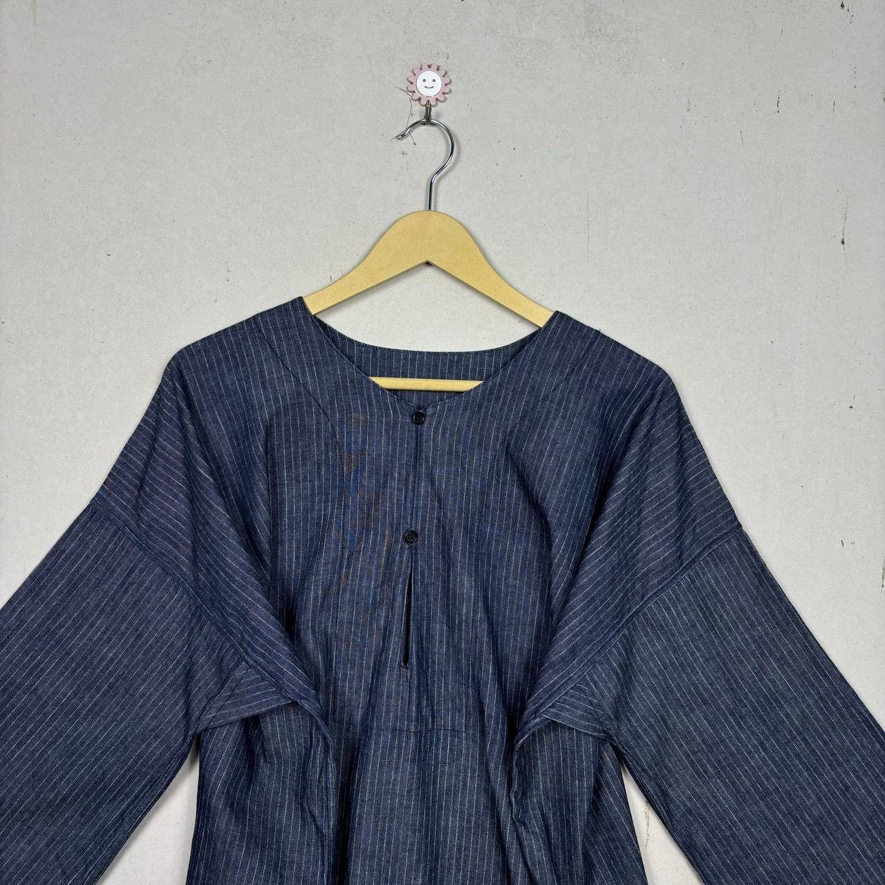 45rpm 45rpm Studio Indigo Hickory Stripe Work Shirt Japan Size 0 Size US M / EU 48-50 / 2 - 4 Thumbnail
