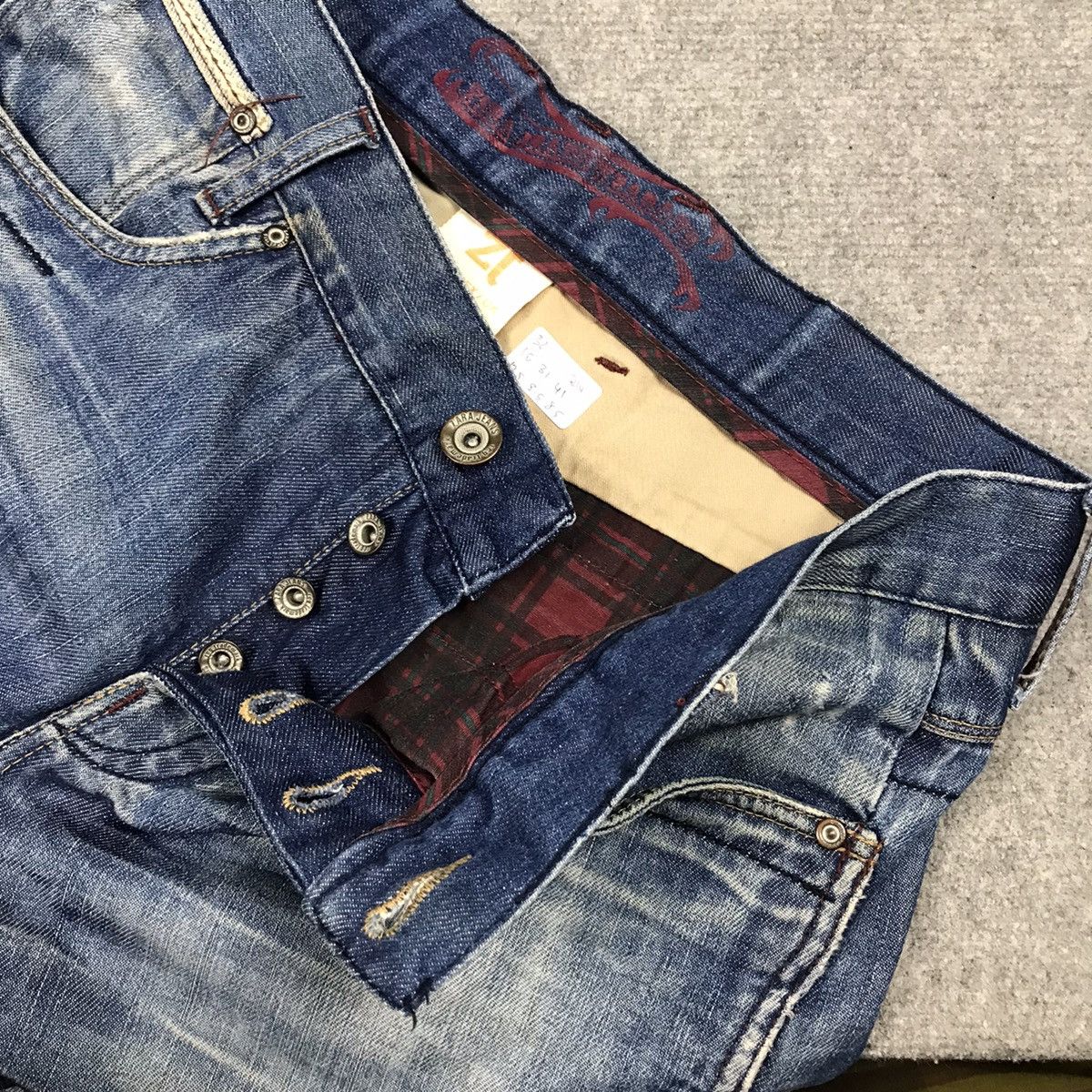 Japanese Brand × Zara Distressed japan style denim Zara jeans pants Size US 32 / EU 48 - 16 Thumbnail