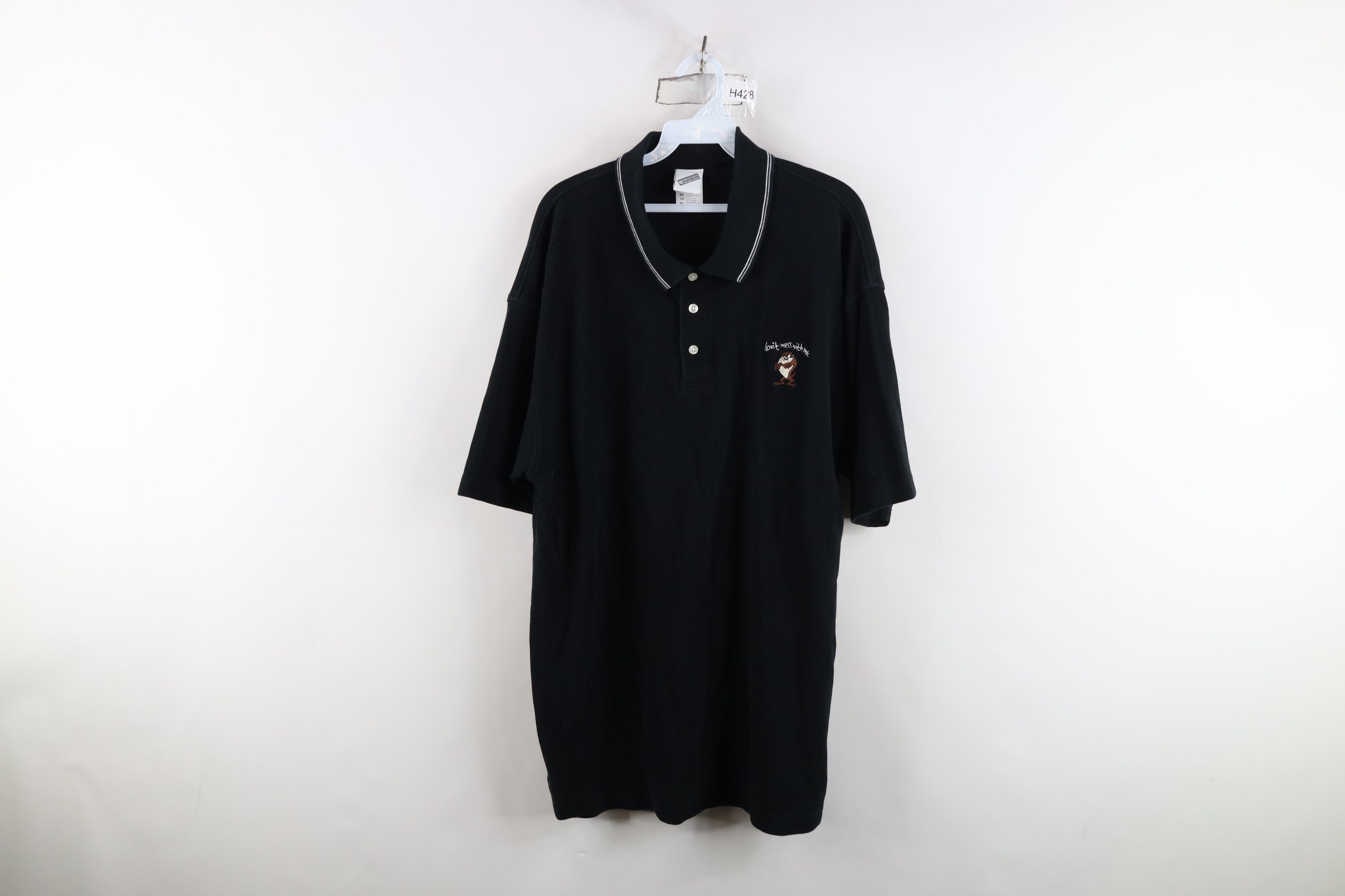 Vintage Vintage 90s Looney Tunes Tazmanian Devil Golf Polo Shirt Size US XL / EU 56 / 4 - 1 Thumbnail