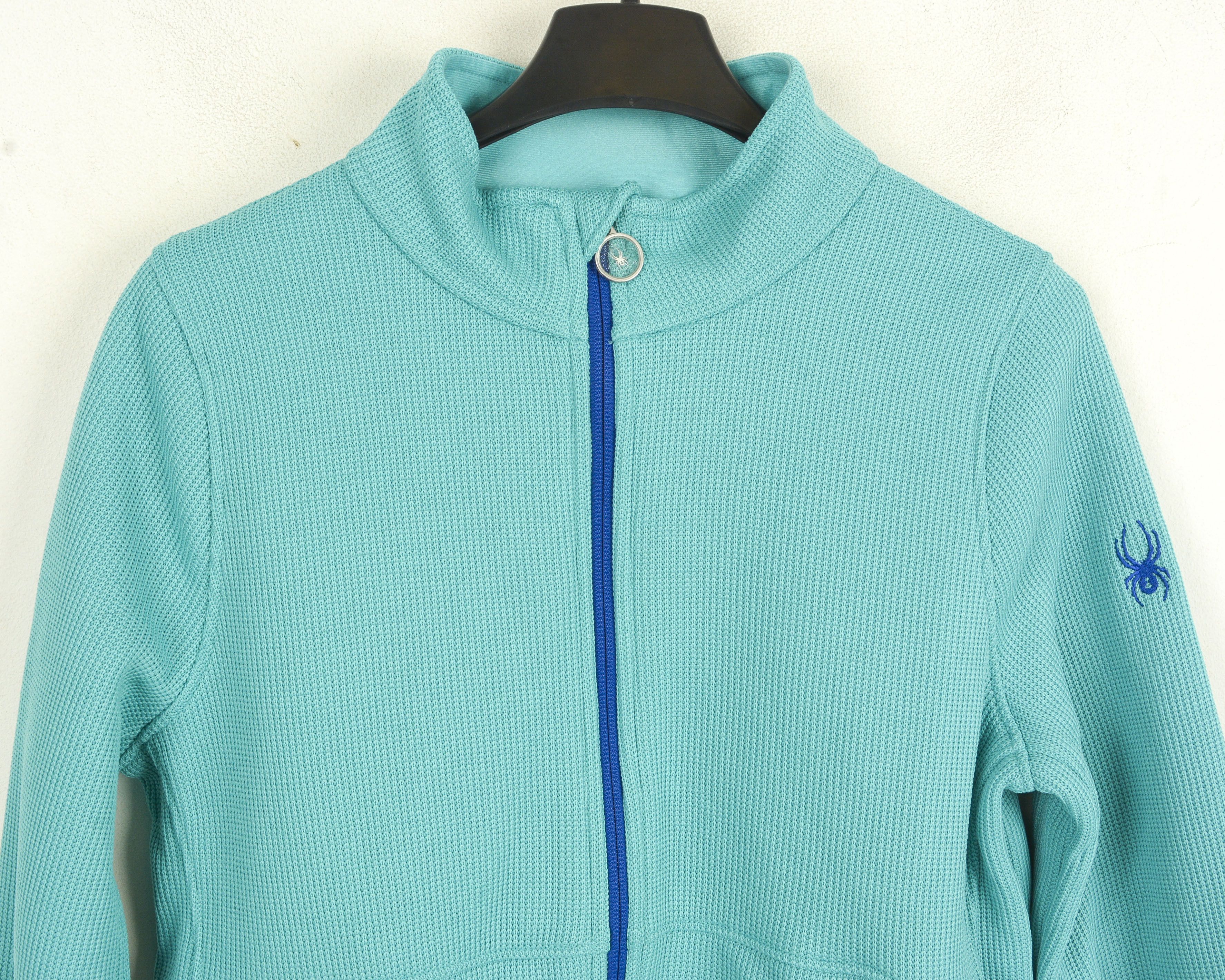 Spyder Girls XL (18) Ski Jumper Fleece Jacket Teal Green Activewear Size XL / US 12-14 / IT 48-50 - 2 Thumbnail