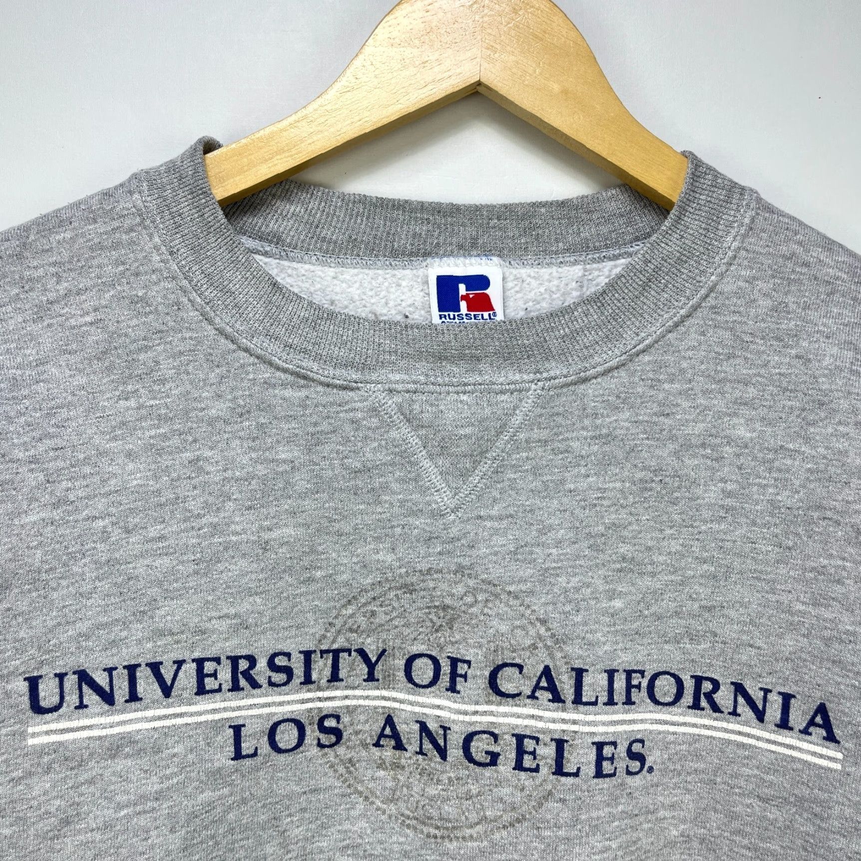 Russell Athletic VINTAGE 90s UCLA Sweatshirt Russell Athletic Men M Gray Pullover UCLA Sweatshirt University LA Mens Size US M / EU 48-50 / 2 - 2 Thumbnail