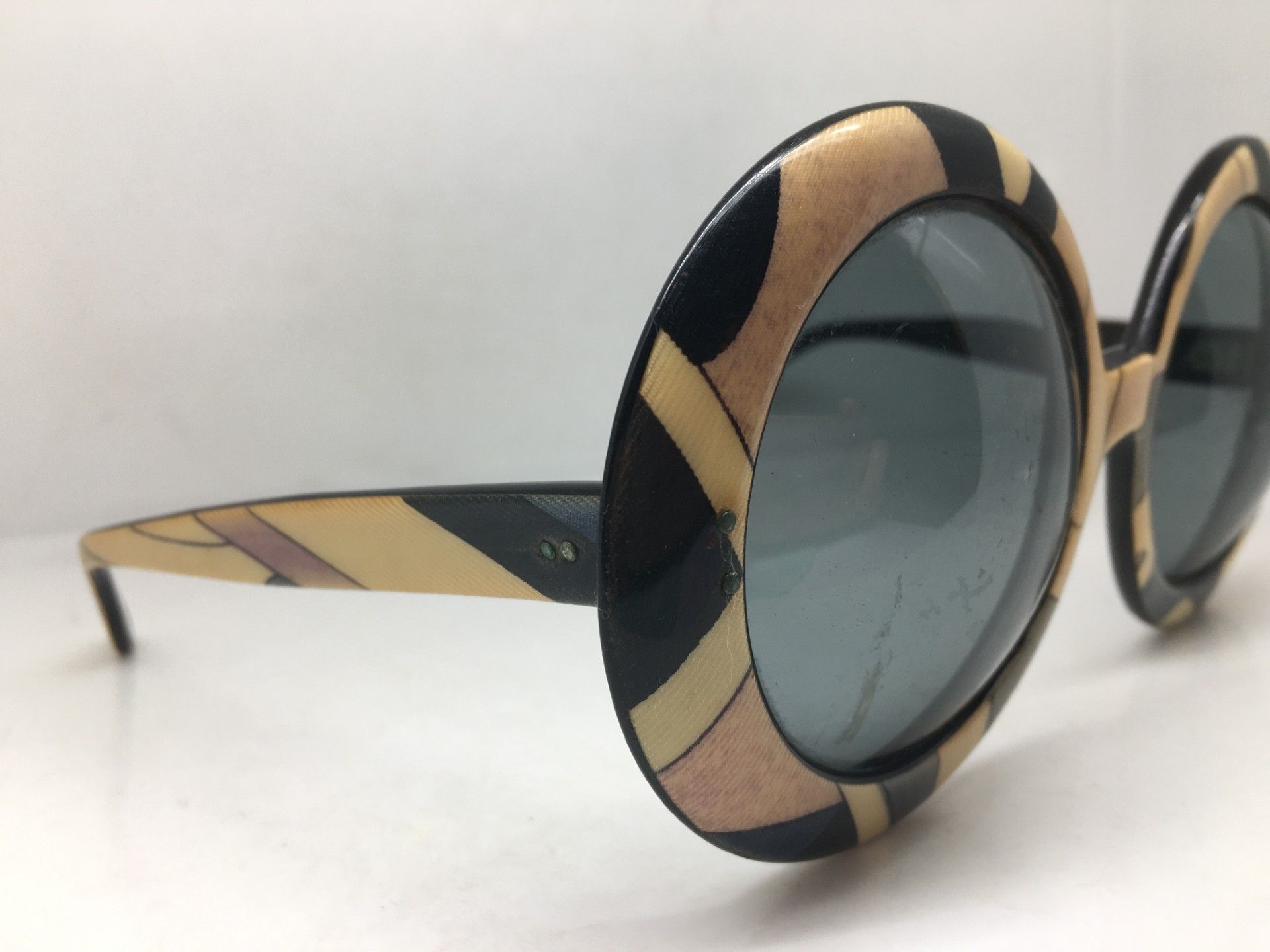 Emilio Pucci '69 MOD EMILIO PUCCI VINTAGE ROUND JACKIE O style Sunglasses Size ONE SIZE - 5 Thumbnail