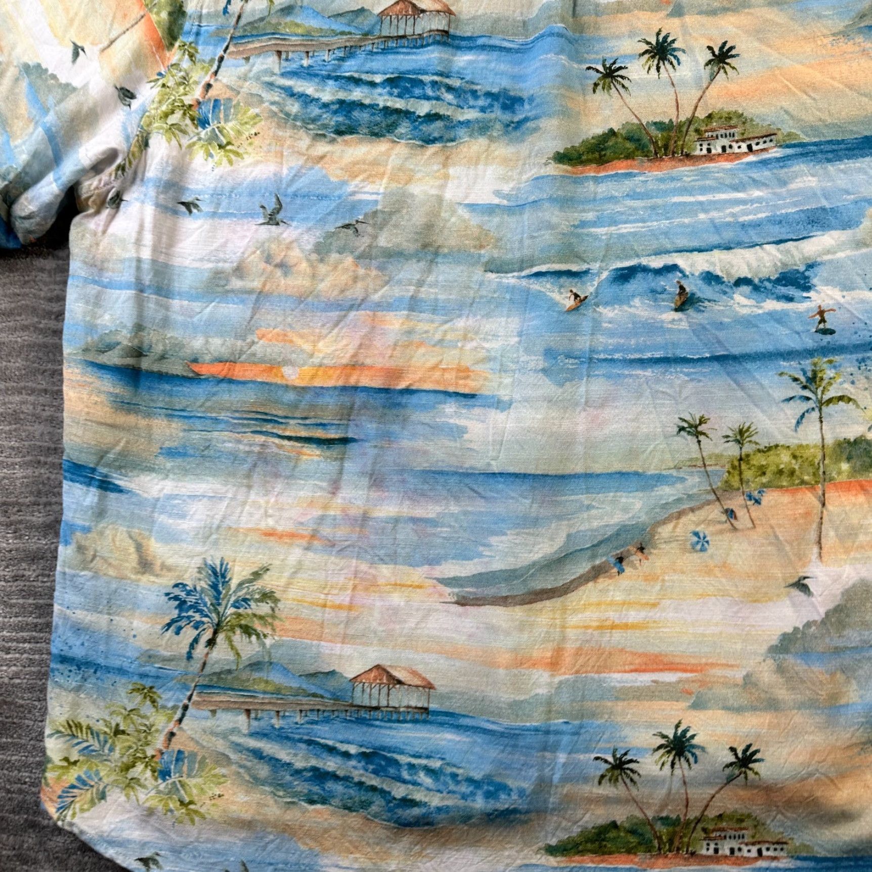 Tommy Bahama VINTAGE Tommy Bahama Shirt Mens 3XL Blue Short Sleeve Camp Veracruz Cay Geometric Pattern Button-Up Collared Casual Travel Summer Size US XXL / EU 58 / 5 - 5 Thumbnail