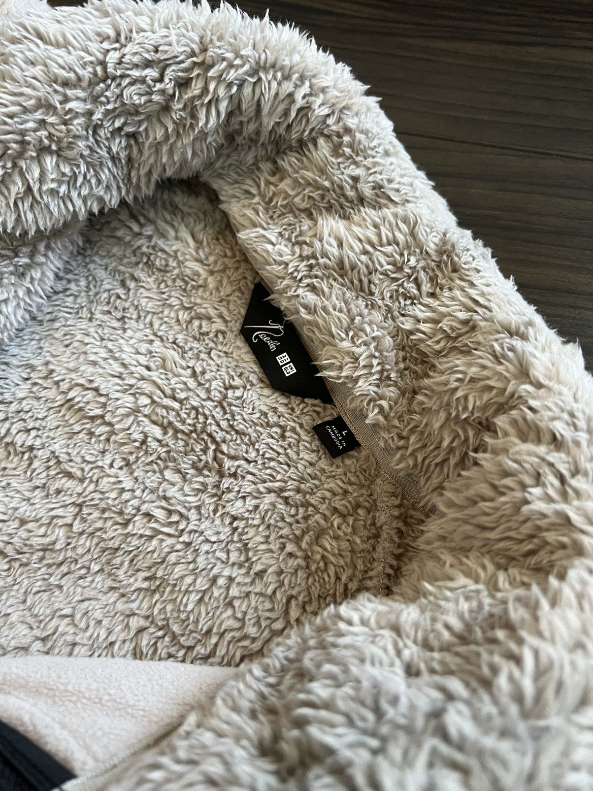 Needles × Uniqlo Cozy Cream Fleece Jacket Size US L / EU 52-54 / 3 - 2 Thumbnail