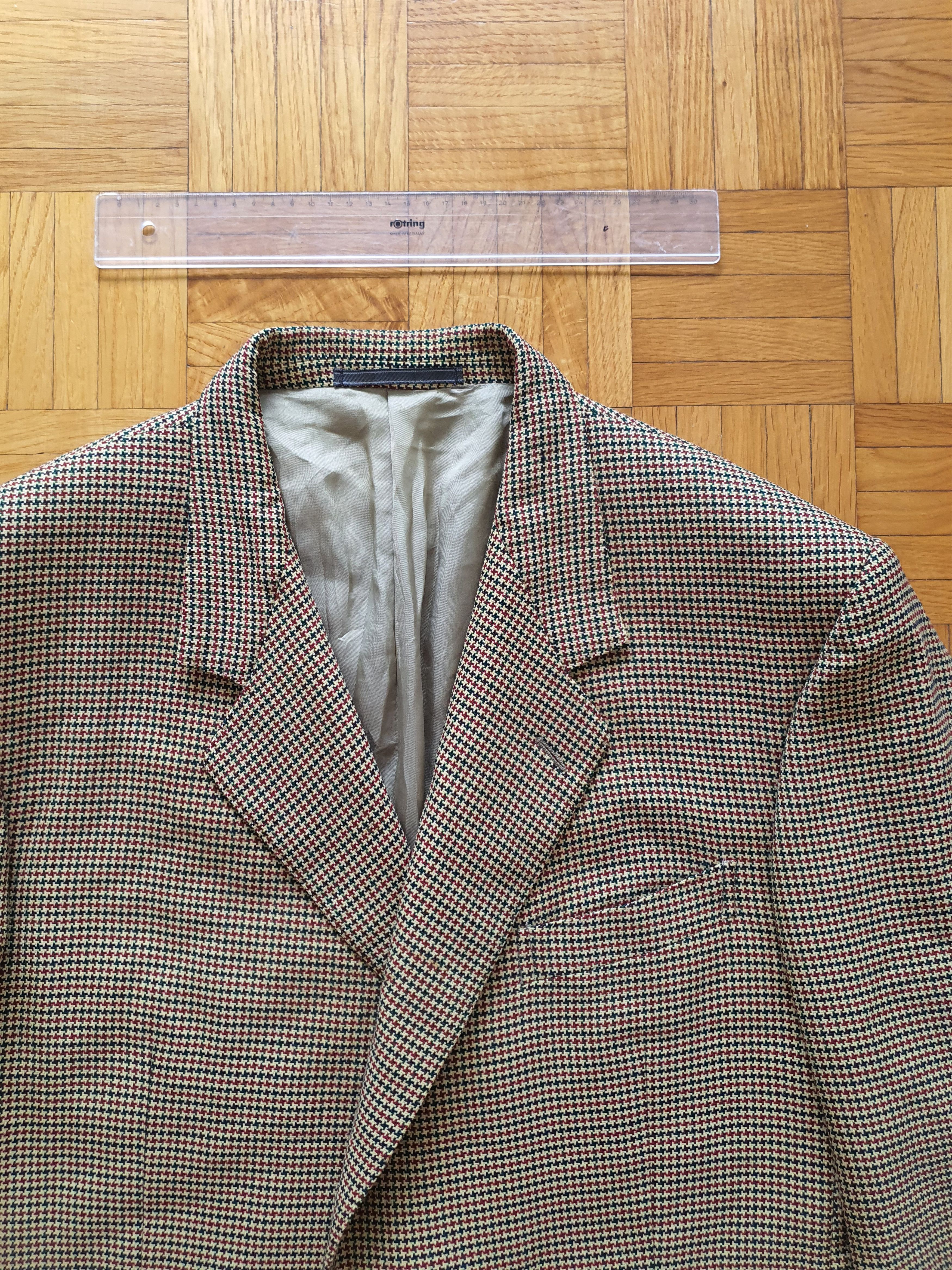 Ermenegildo Zegna Vintage Sports Coat Suit Jacket - Nailhead Pattern Size 46R - 3 Thumbnail