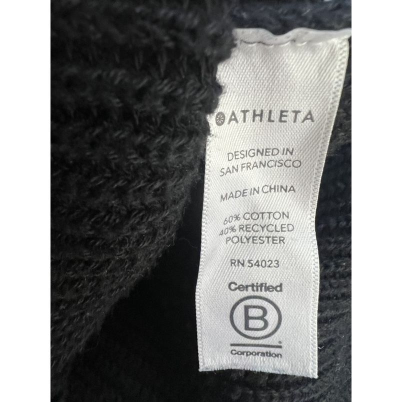 Athleta Athleta Women's Black Cable Knit Sweater Dress Size M Medium Size M / US 6-8 / IT 42-44 - 7 Thumbnail