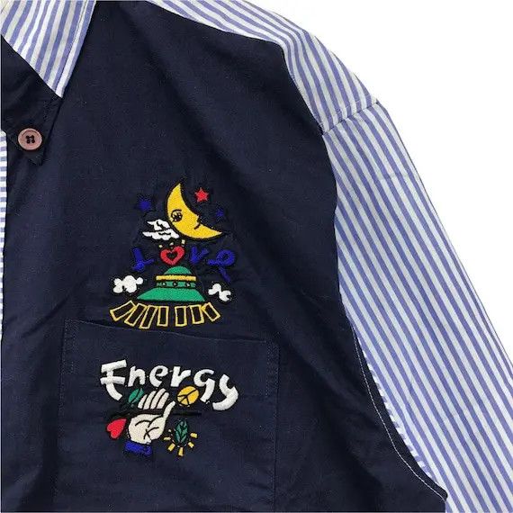 Jean Charles De Castelbajac Vtg JEAN CHARLES De CASTELBAJAC Striped Art Casual Tee Shirt Size XL / US 12-14 / IT 48-50 - 5 Thumbnail