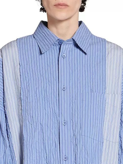 Balenciaga o1mt1gz0924 DIY Shirt Oversized in Light Blue Size US S / EU 44-46 / 1 - 4 Thumbnail