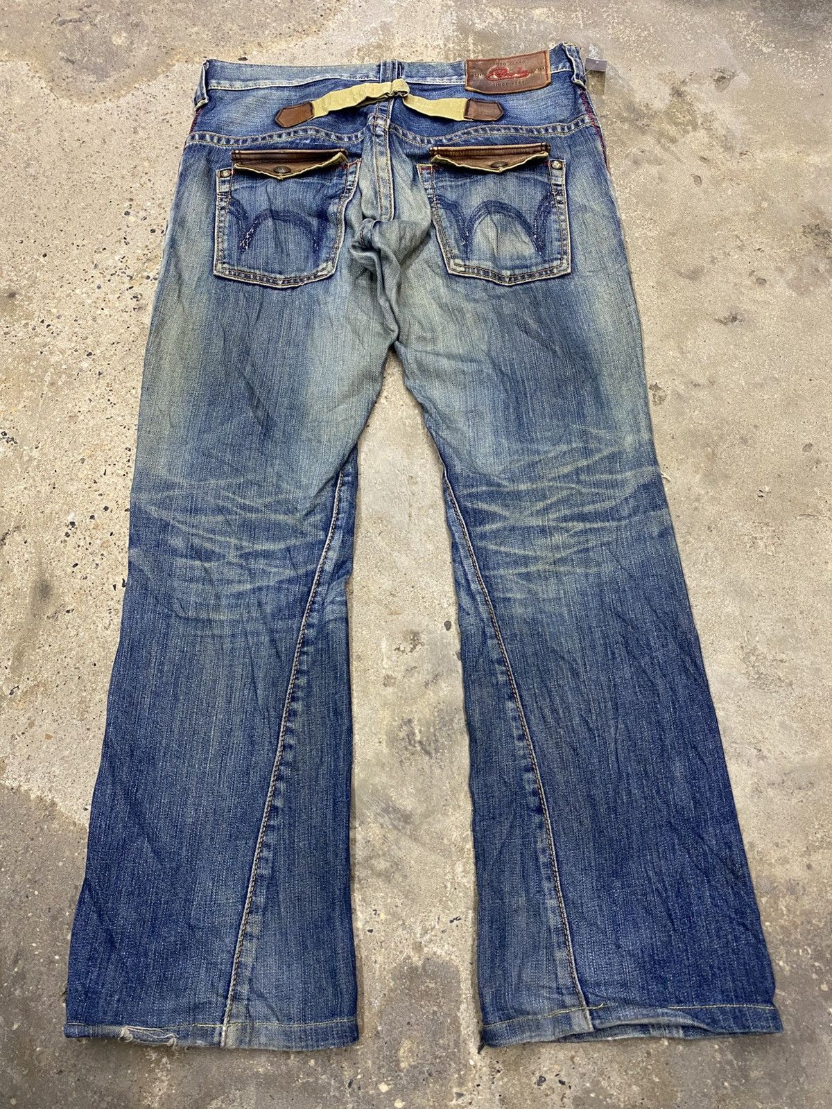 Edwin × If Six Was Nine × Japanese Brand vintage buckle back leather edwin western vintage style Size US 34 / EU 50 - 1 Thumbnail