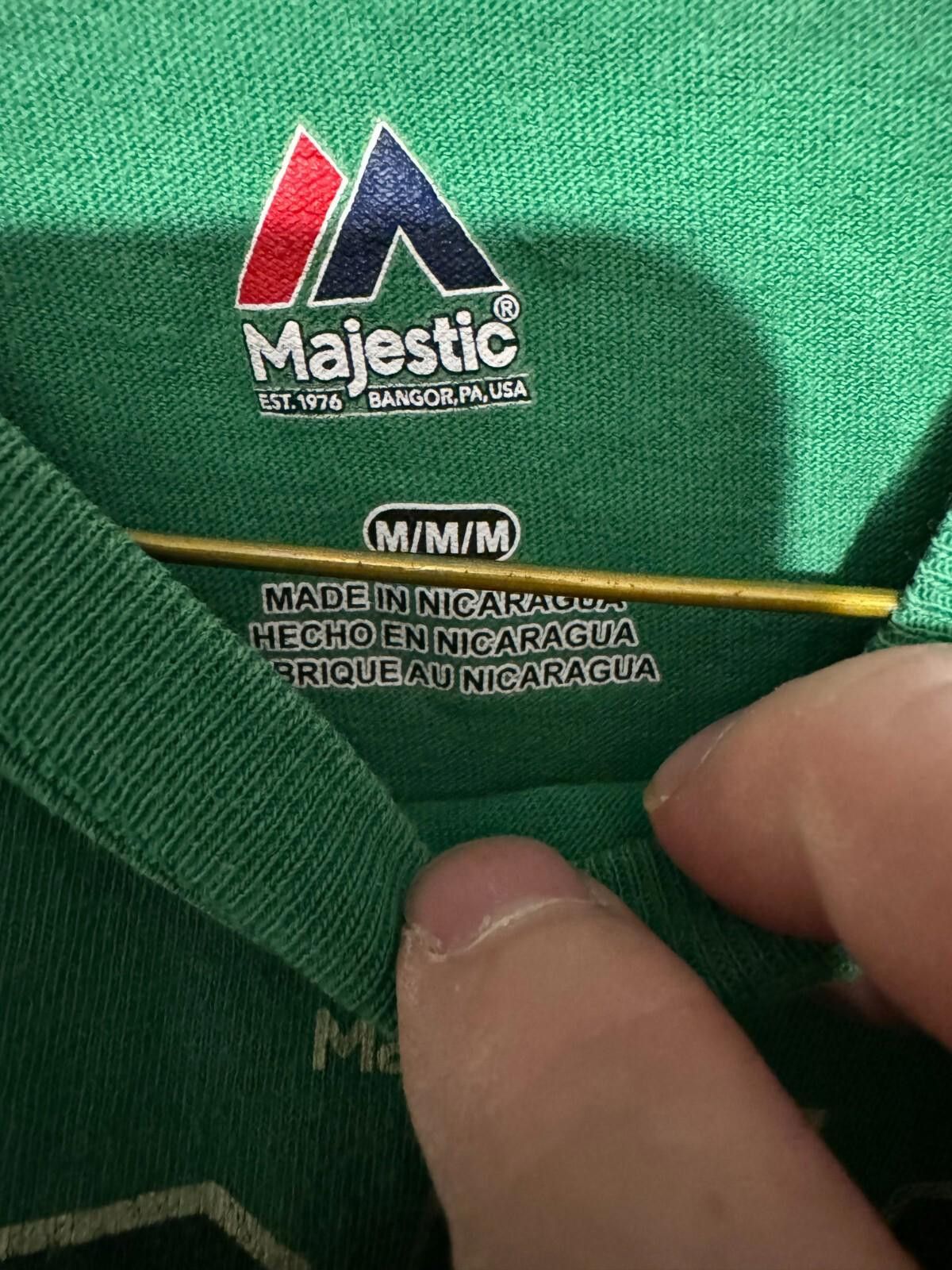 Majestic Boston Red Sox Majestic St Patrick's Day Tee Men Sz M Green Size US M / EU 48-50 / 2 - 5 Thumbnail
