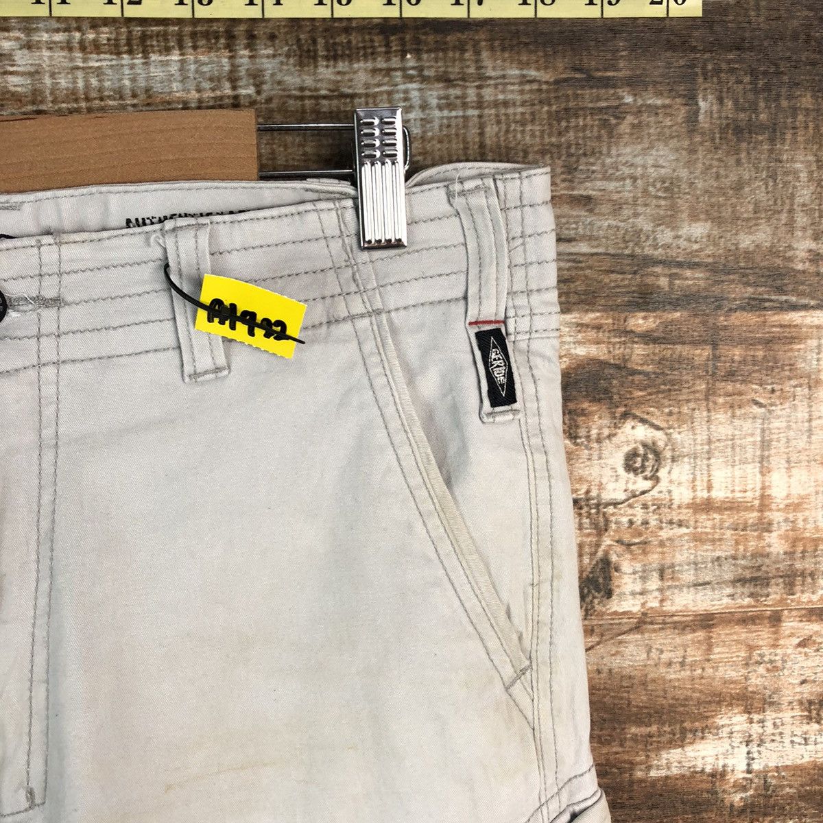 Japanese Brand Geride White Cargo utility Multipocket Pants #A1922 Size US 31 - 8 Thumbnail