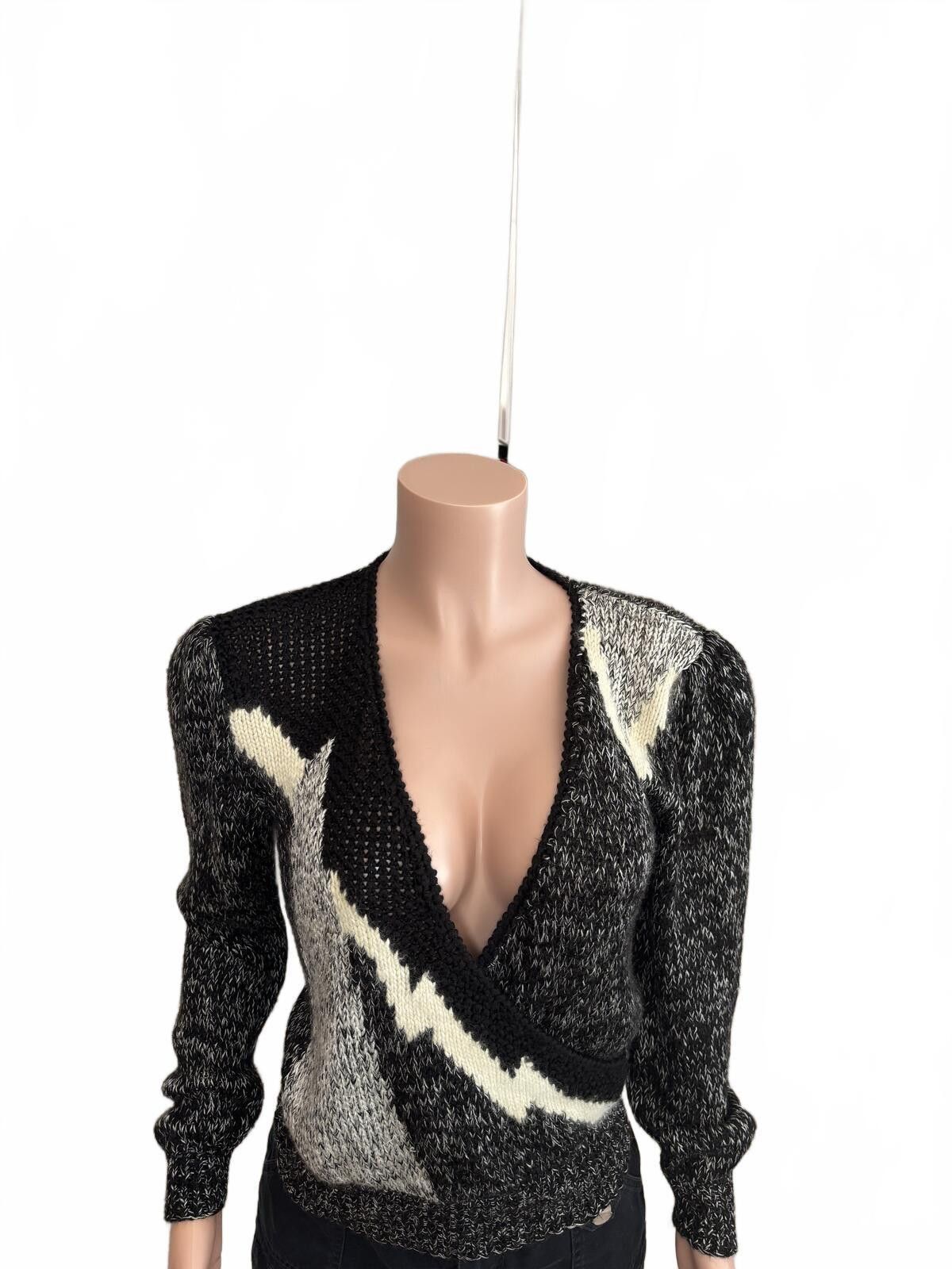 Other Bilboa Knit Sweater with Deep V-Neck Boho Angora Small Size S / US 4 / IT 40 - 3 Thumbnail