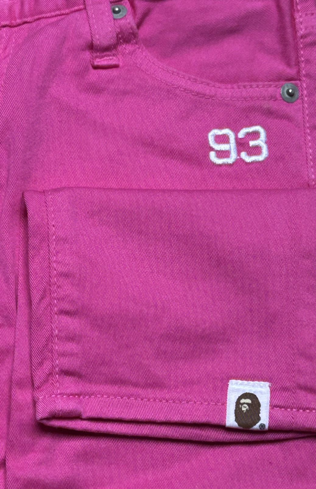 Bape Rare og Bape pink jeans ape head xxs Size 22" - 2 Thumbnail