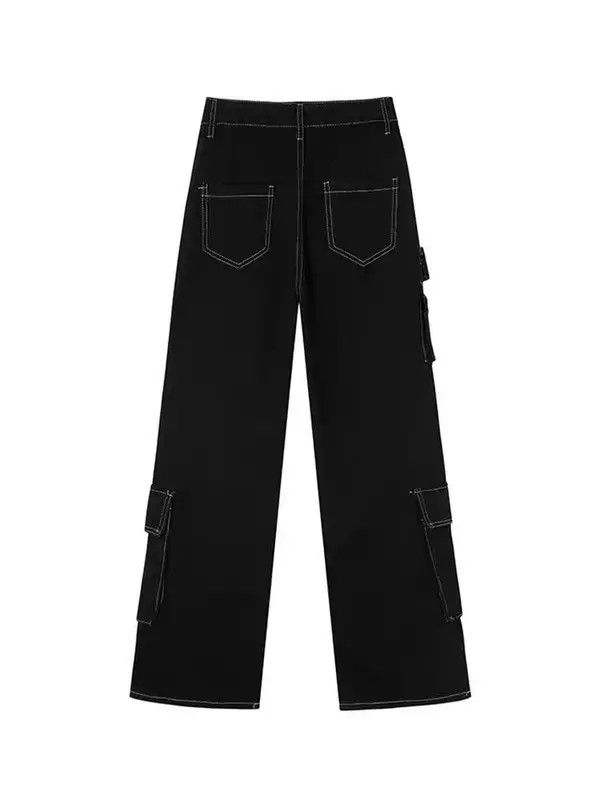 Japanese Brand VIBE Street workwear hip hop multi-pocket denim trousers Size US 30 / EU 46 - 2 Thumbnail