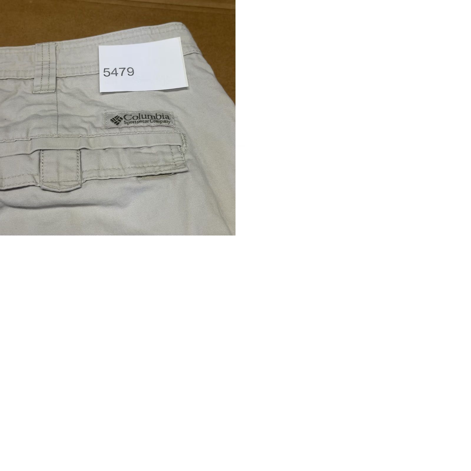 Vintage Columbia Mens Cargo Pants 40x30 Beige Relaxed Canvas Hiking Outdoor Casual Straight Leg Zip Front Front Pockets Size US 40 / EU 56 - 11 Thumbnail
