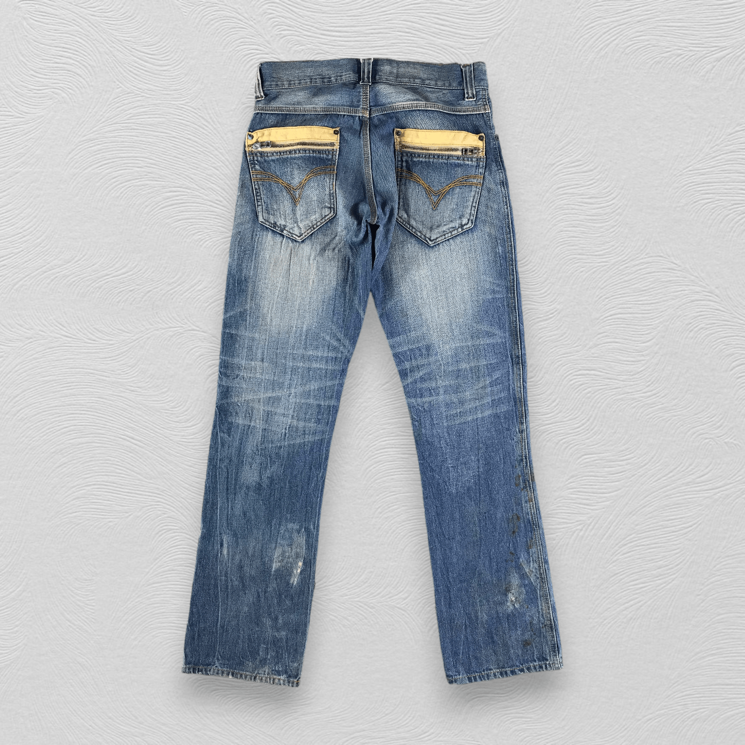 Japanese Brand Vintage Japanese Punk Jeans Spike Denim KJ2564 Size US 31 - 2 Thumbnail