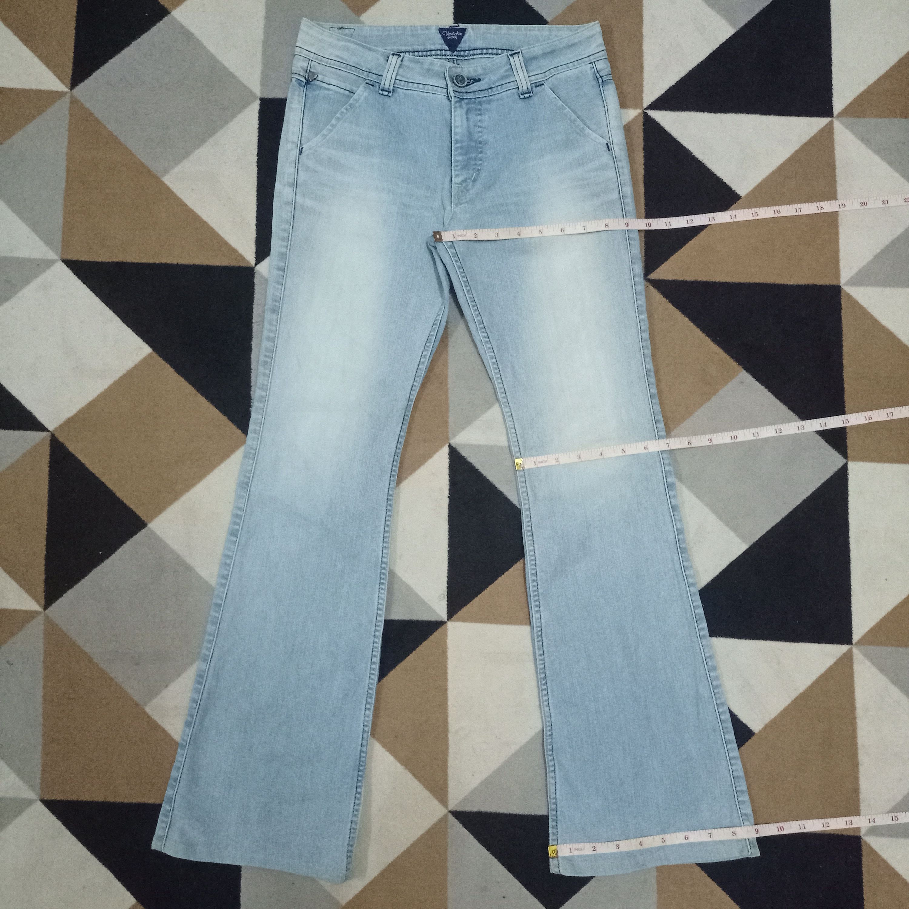 Edwin × Japanese Brand Vintage Japanese Edwin Light Blue Flare Jeans Size 28" / US 6 / IT 42 - 10 Thumbnail