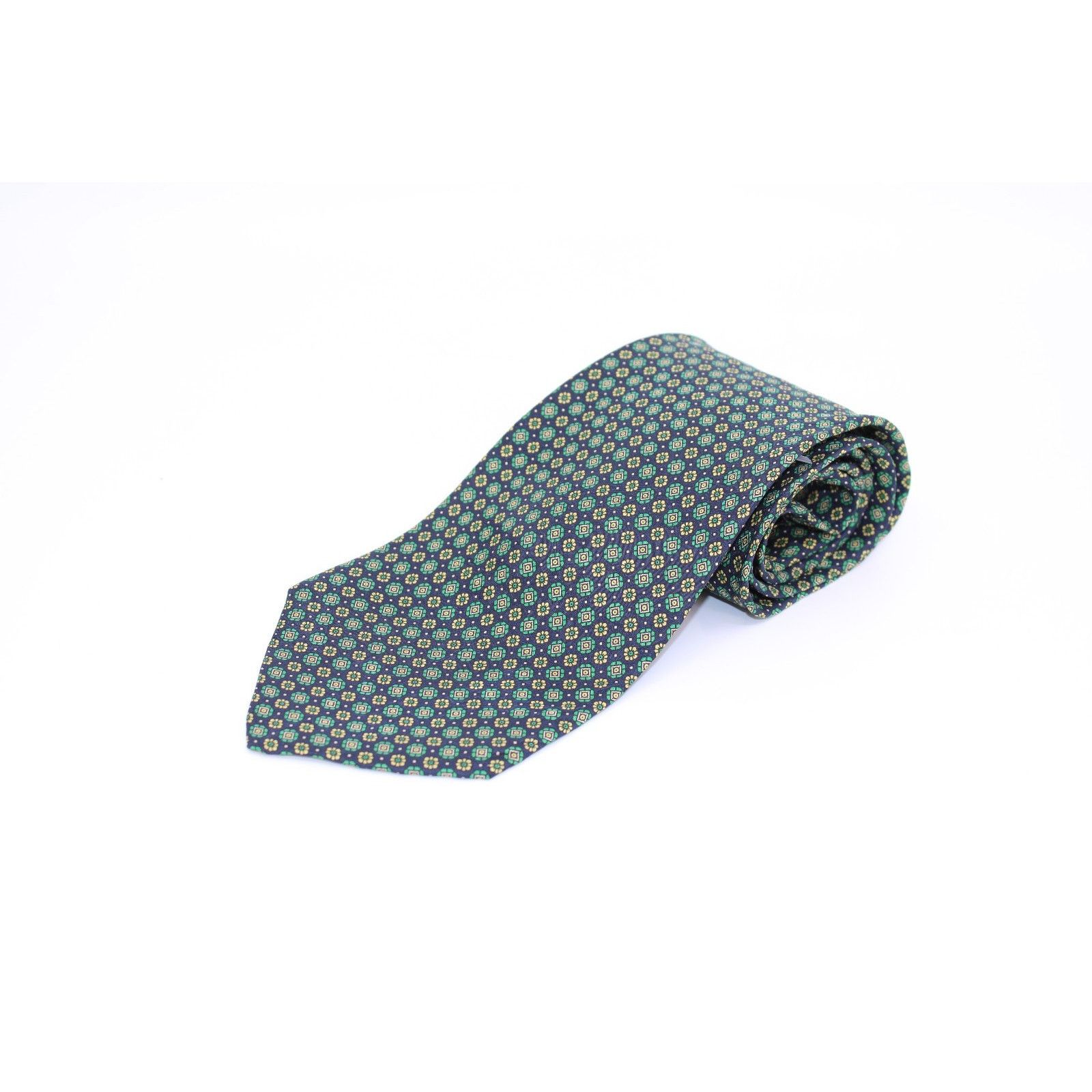 Brioni Vintage SANTO STEFANO BRIONI Green Silk Italy Made Neck Tie Size ONE SIZE - 1 Thumbnail