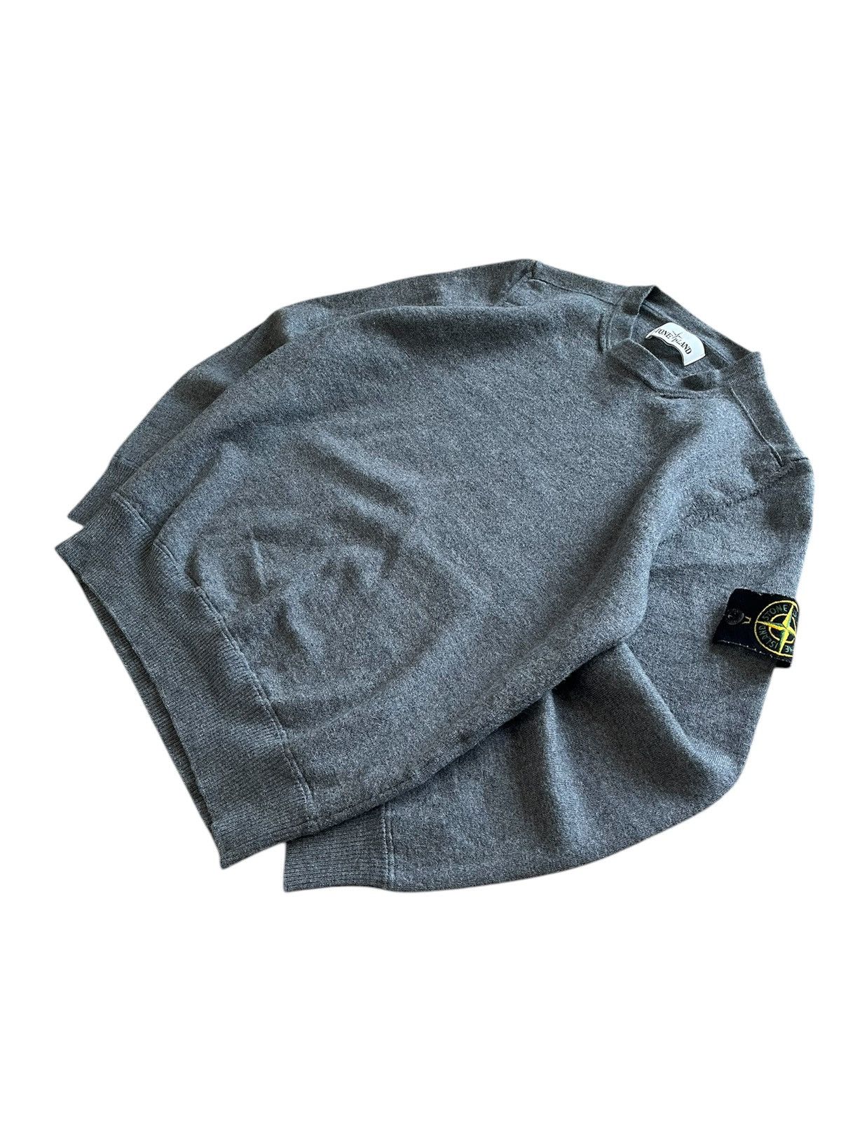 Stone Island Stone island gray wool sweater rare luxury designer Size US S / EU 44-46 / 1 - 2 Thumbnail
