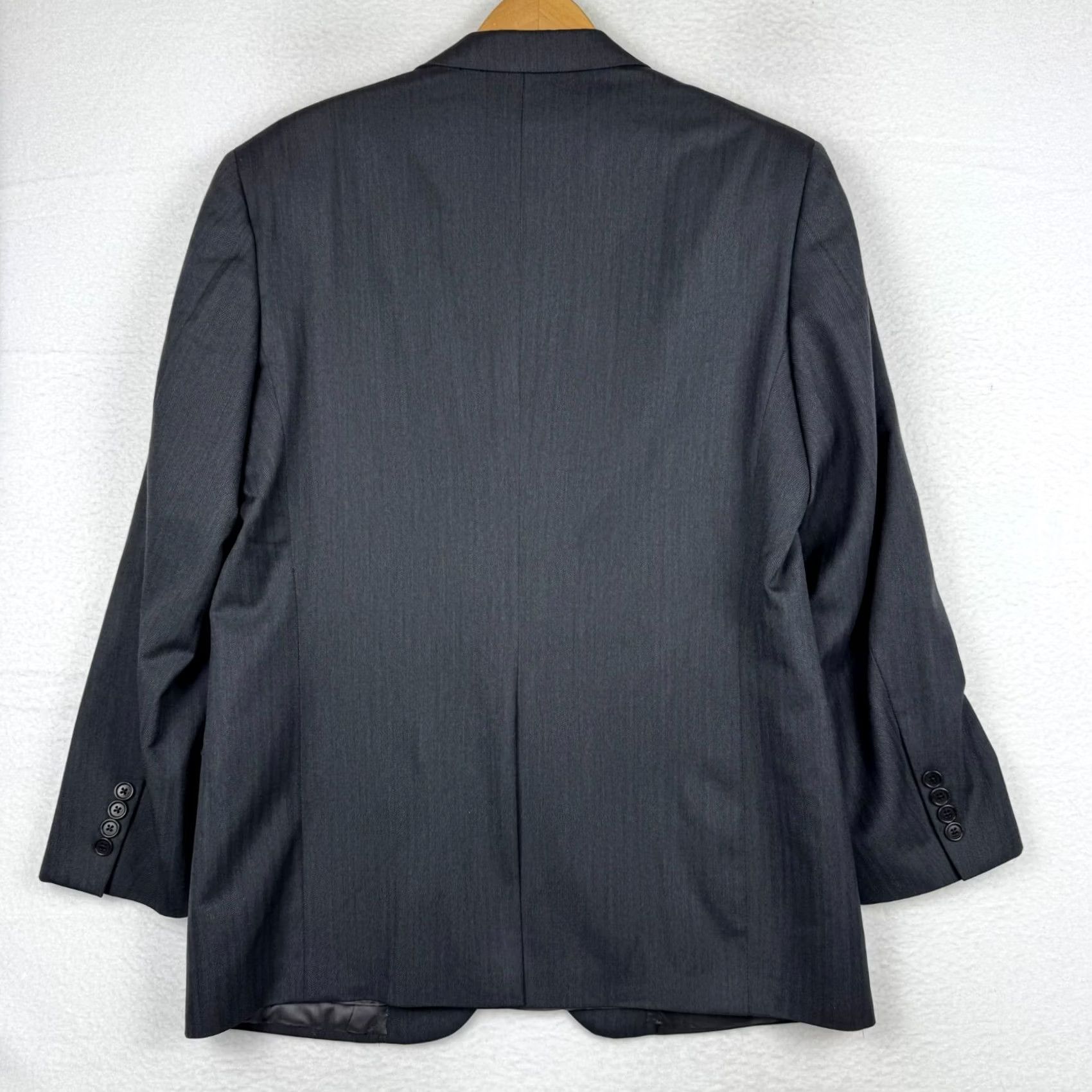 Brooks Brothers Brooks Brothers Saxxon Madison Men's Blazer Wool 2 Piece Dark Gray 41R Size 42R - 4 Thumbnail