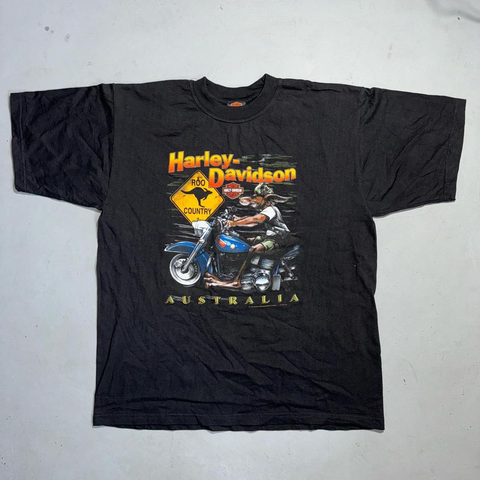 Harley Davidson Vintage 90s 1992 1997 harley Size US XXL / EU 58 / 5 - 2 Thumbnail