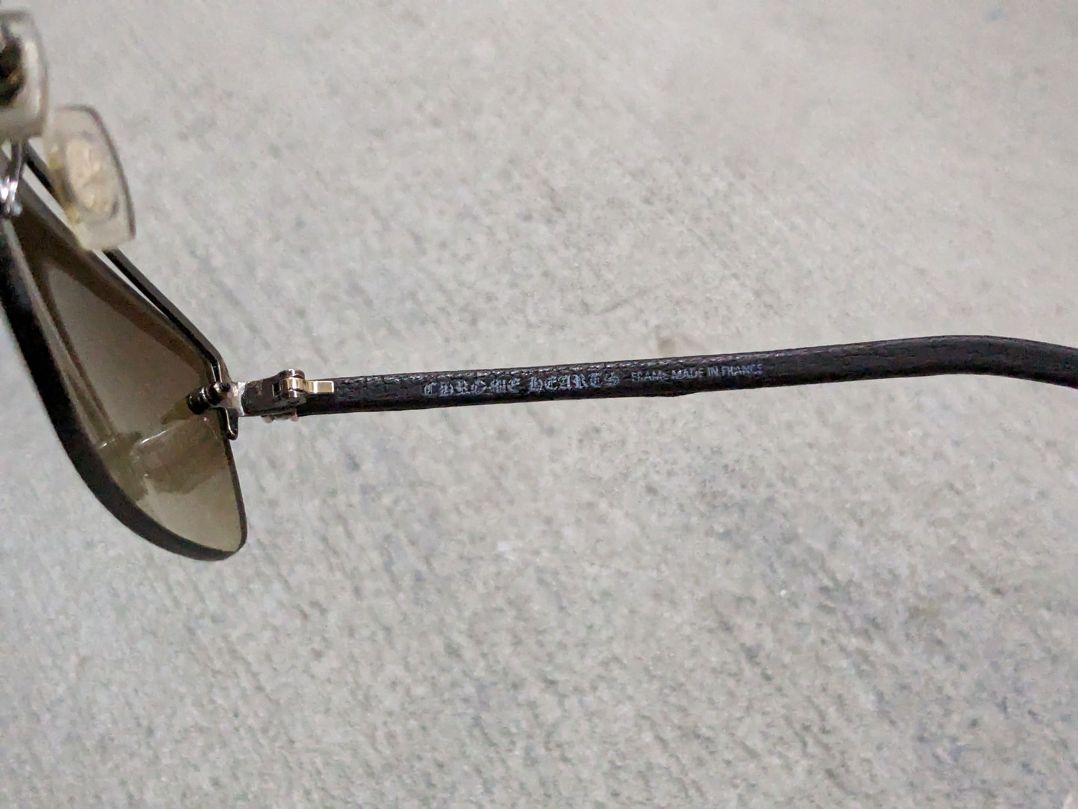 Chrome Hearts Chrome Hearts Amped Sunglasses Gray Black Silver Cross Size ONE SIZE - 14 Thumbnail