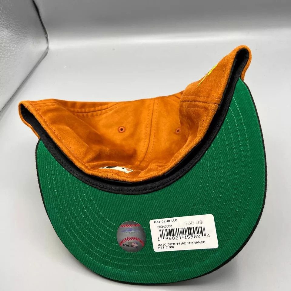 New Era Texas Rangers Hat Men 7 3/8 Hat Club 59Fifty New Era Fitted Size ONE SIZE - 8 Thumbnail