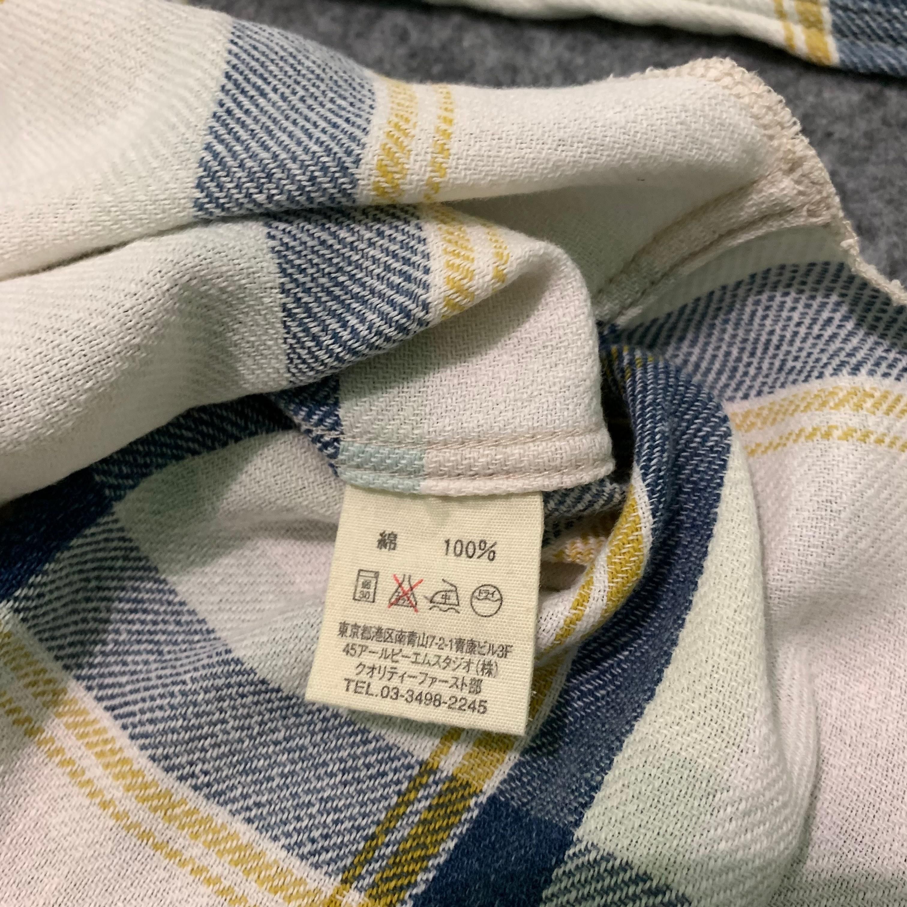 45rpm × Japanese Brand × Vintage Vtg R by 45rpm Plaid Flannel Shirt Snap Button Size US L / EU 52-54 / 3 - 6 Thumbnail