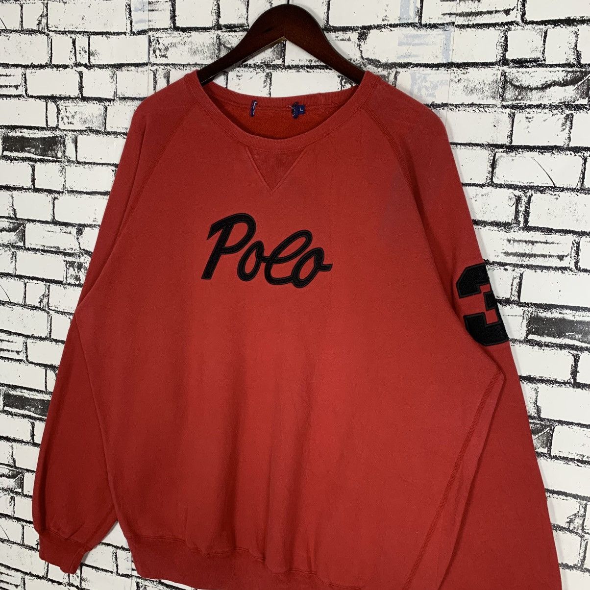 Designer × Polo Ralph Lauren × Vintage Vintage Polo Ralph Lauren Sweatshirt Polo SpelloutEmbroidery Size US L / EU 52-54 / 3 - 4 Thumbnail