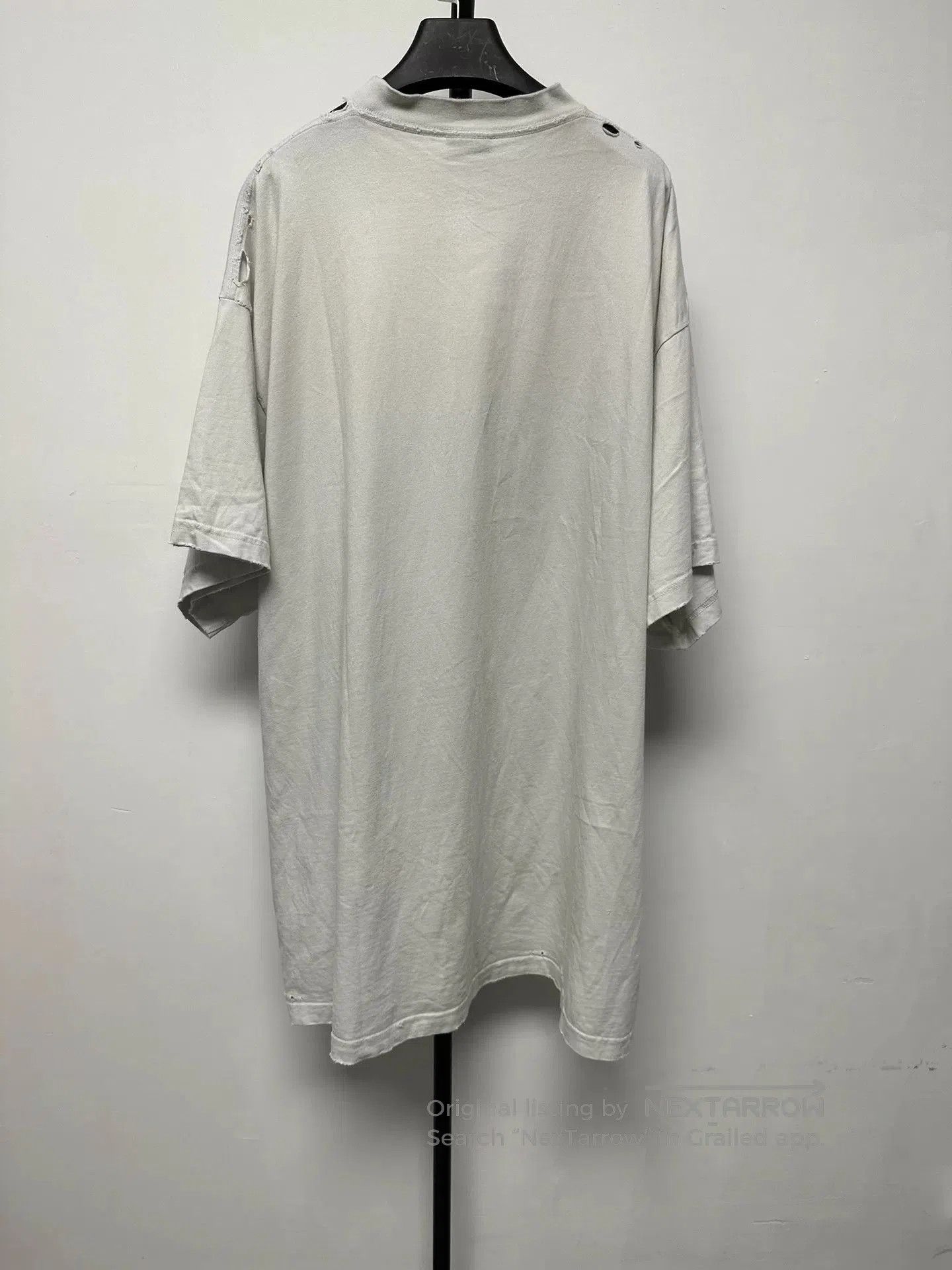 Balenciaga Balenciaga Printed Crew Neck Short Sleeve T-Shirt. Size US XL / EU 56 / 4 - 2 Thumbnail
