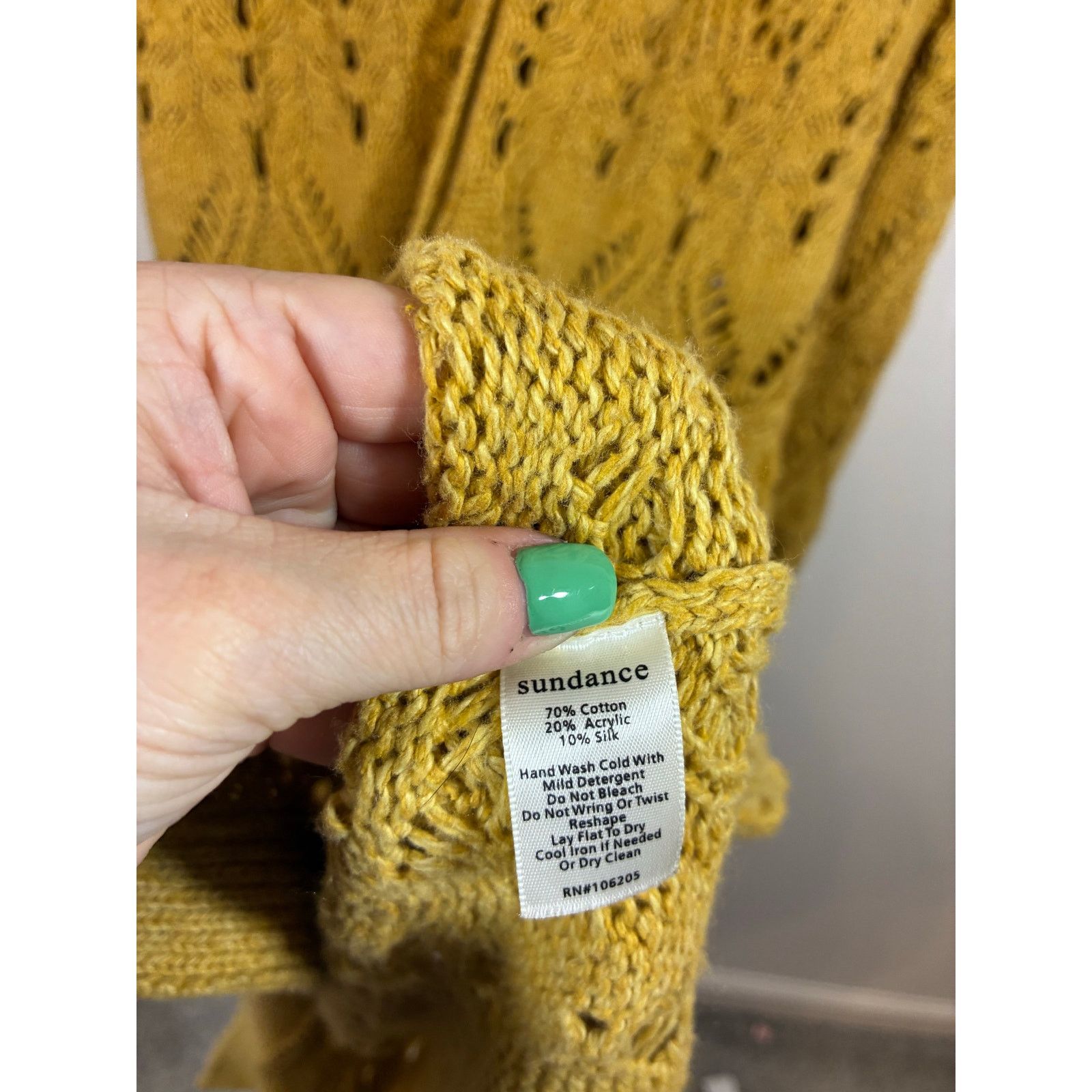 Other Sundance Autumn Light Silk Blend Pointelle Duster Cardigan M Size M / US 6-8 / IT 42-44 - 5 Thumbnail