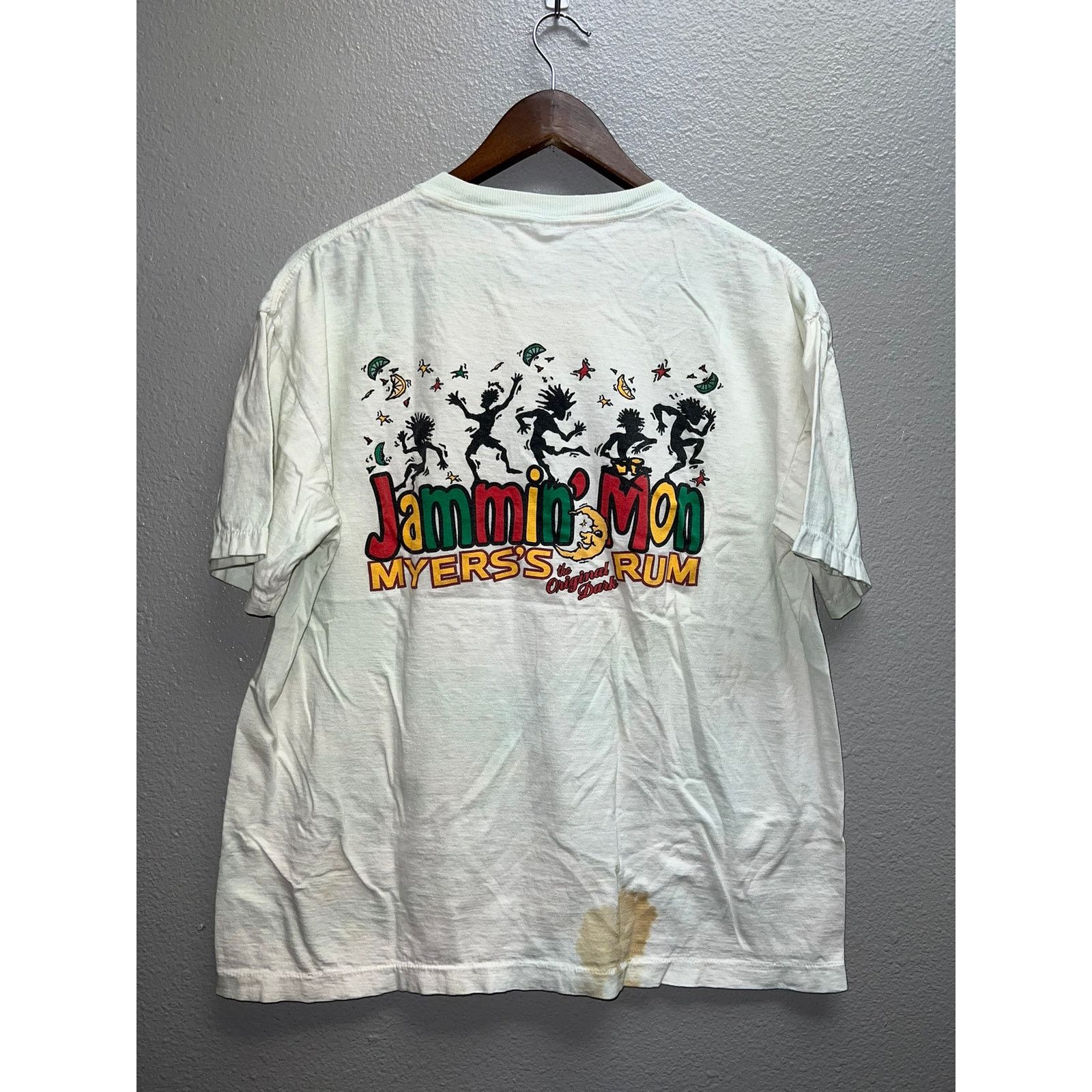 Vintage Vintage Myers Rum Shirt Jammin Mon Liquor Stained Stain L Size US L / EU 52-54 / 3 - 1 Thumbnail