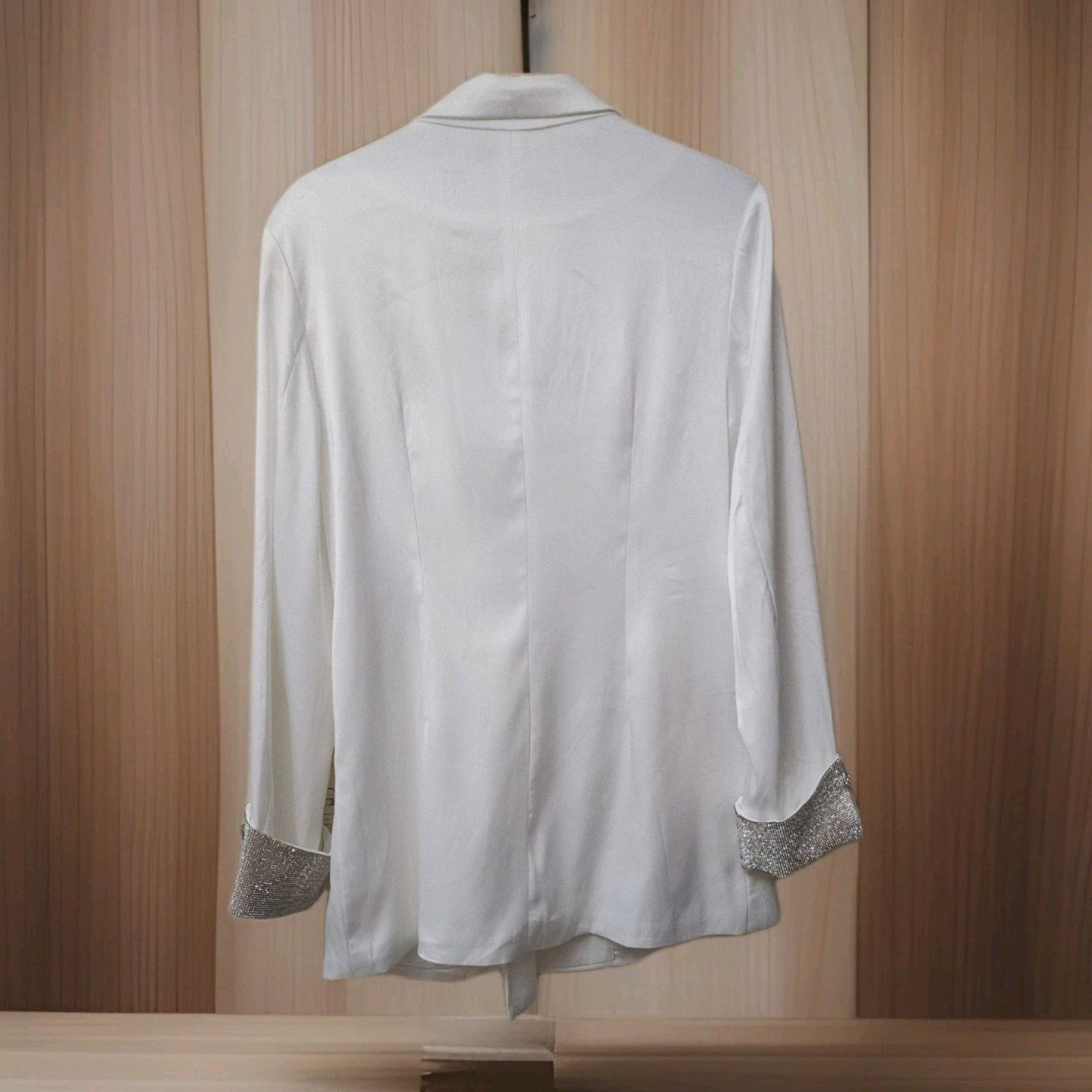 Other AKIRA Embellished Beaded Rhinestone Button Plazer Jacket L Size L / US 10 / IT 46 - 2 Thumbnail