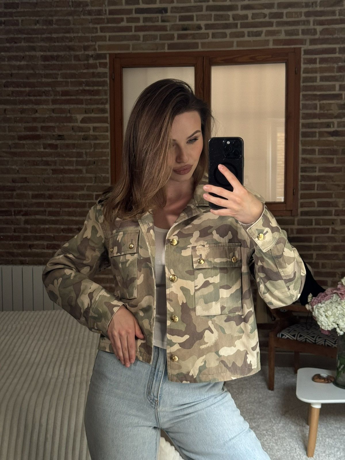 Celine Celine Army Style Jacket Gold Buttons Size S / US 4 / IT 40 - 5 Thumbnail