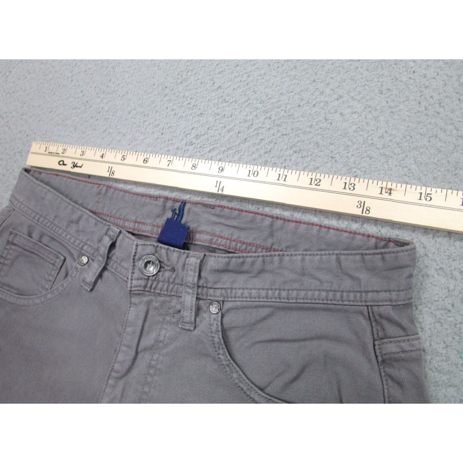 johnnie-O Johnnie-O Pants 30 Gray Chino Slim Flat Front Cotton Blend Spandex Preppy Golf Casual Mens Size US 30 / EU 46 - 4 Thumbnail