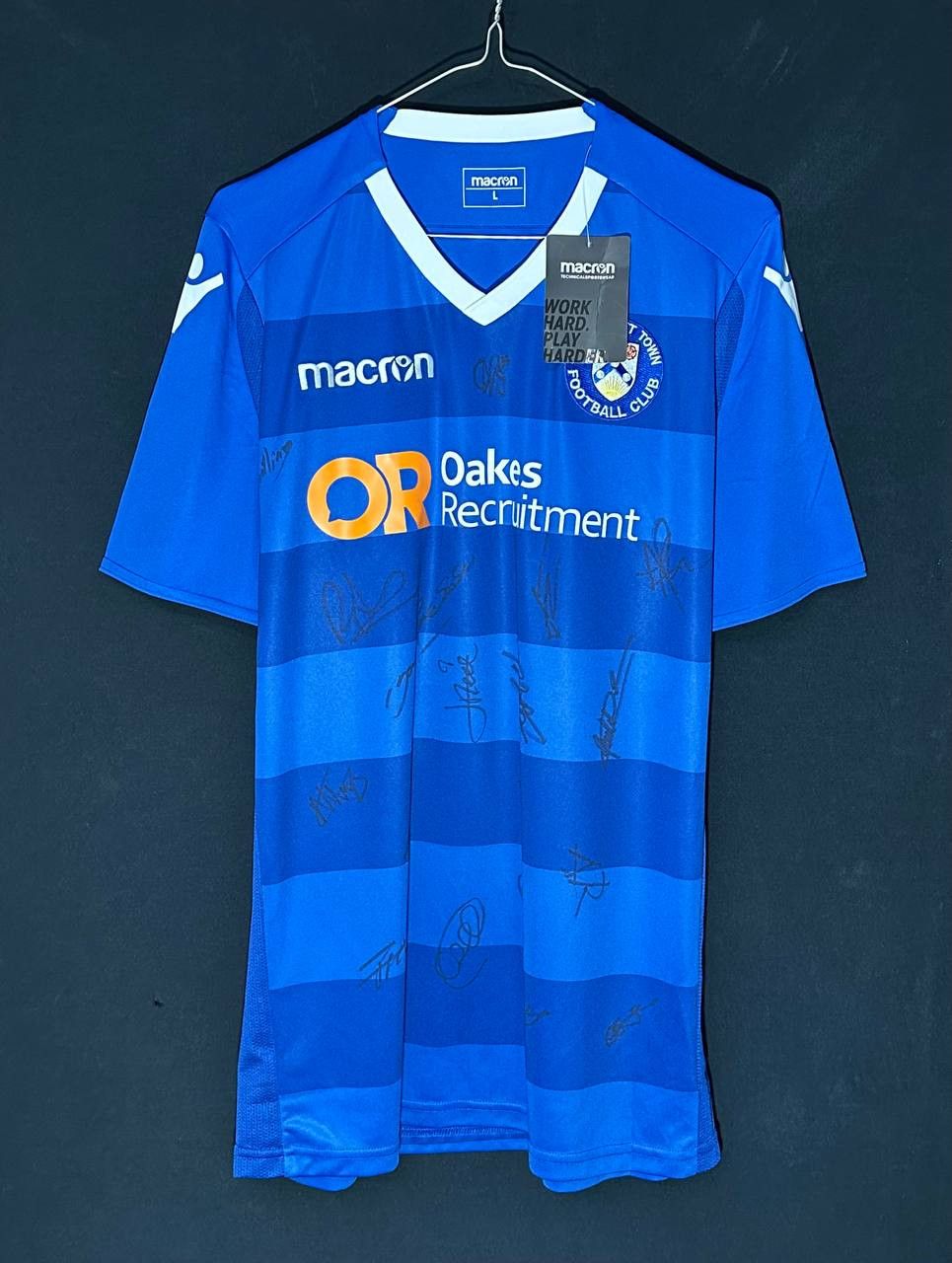 Macron Lowestoft Town 2019/20 Home Macron football jersey shirt aut Size US L / EU 52-54 / 3 - 2 Thumbnail