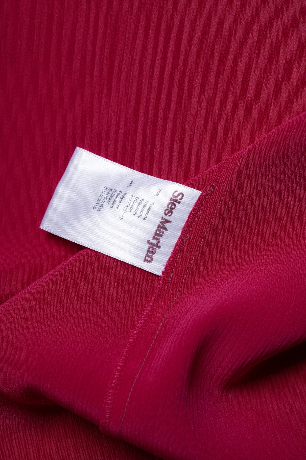 Sies Marjan Sies Marjan, Sander satin shirt in fuchsia Size US L / EU 52-54 / 3 - 7 Thumbnail