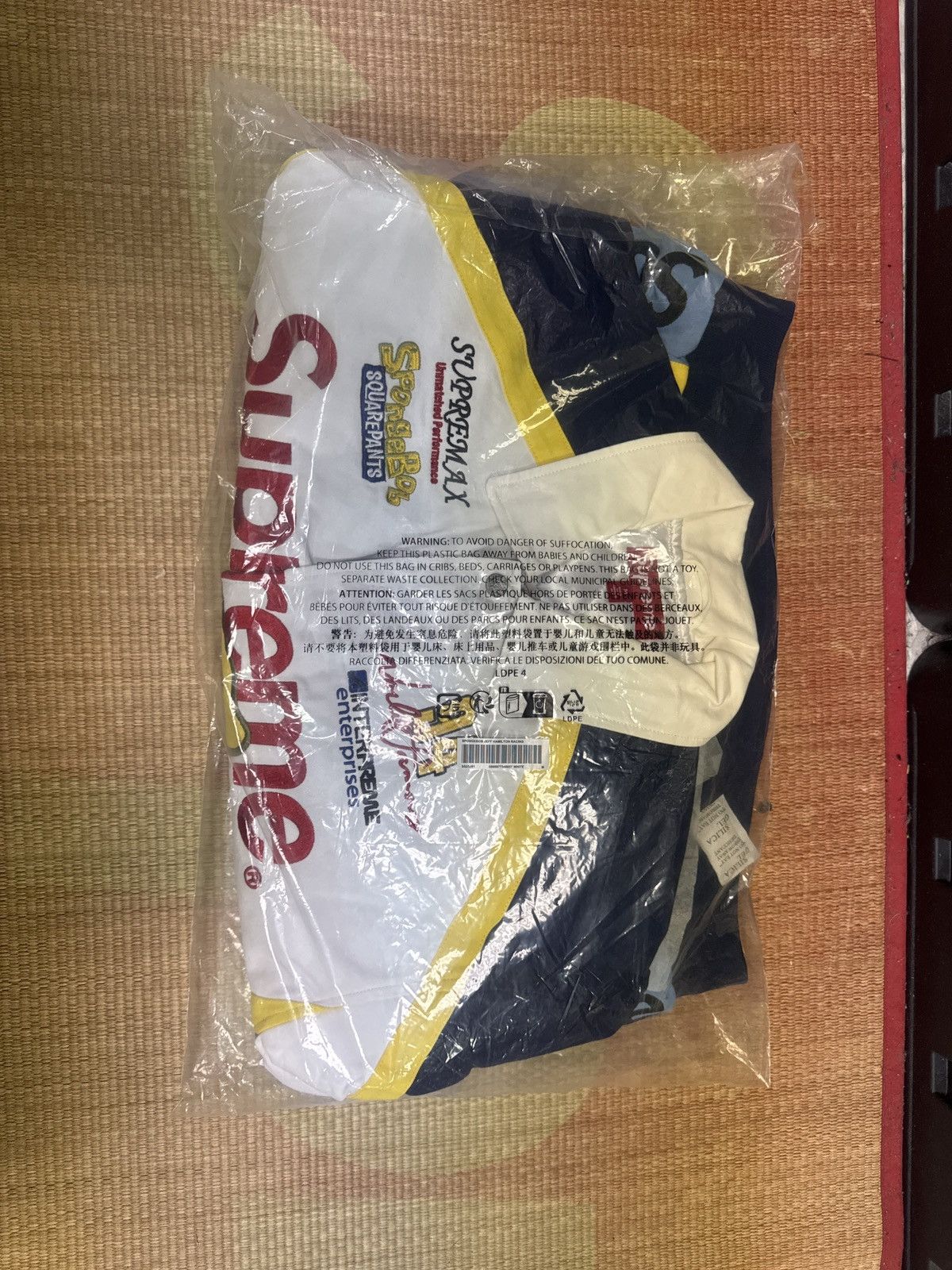 Supreme SpongeBob Jeff Hamilton Racing Jacket