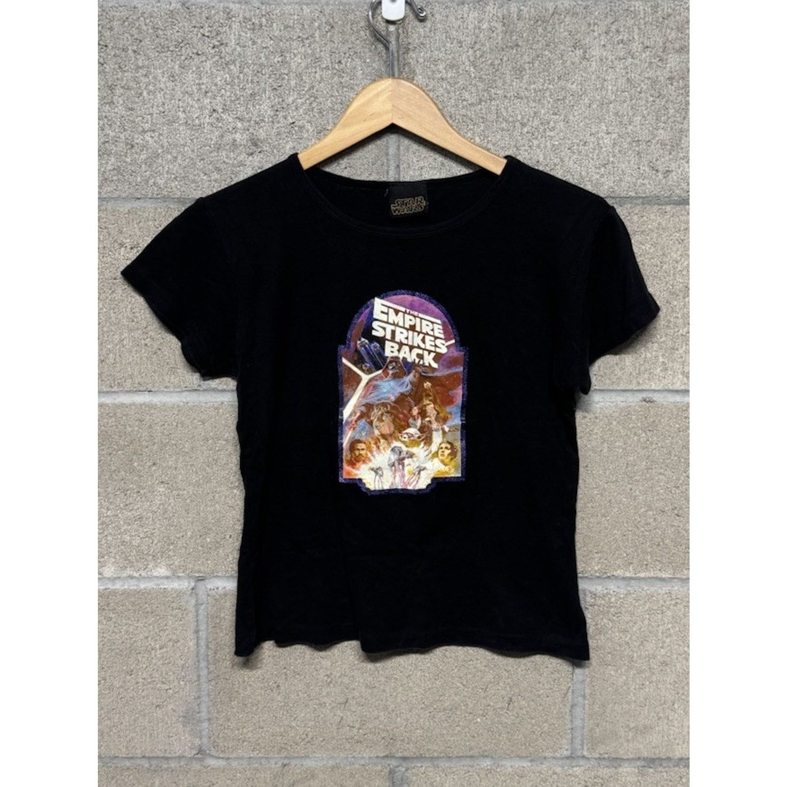 Star Wars Vintage Y2K Star Wars Empire Strikes Women Baby Tee Size XS / US 0-2 / IT 36-38 - 1 Thumbnail