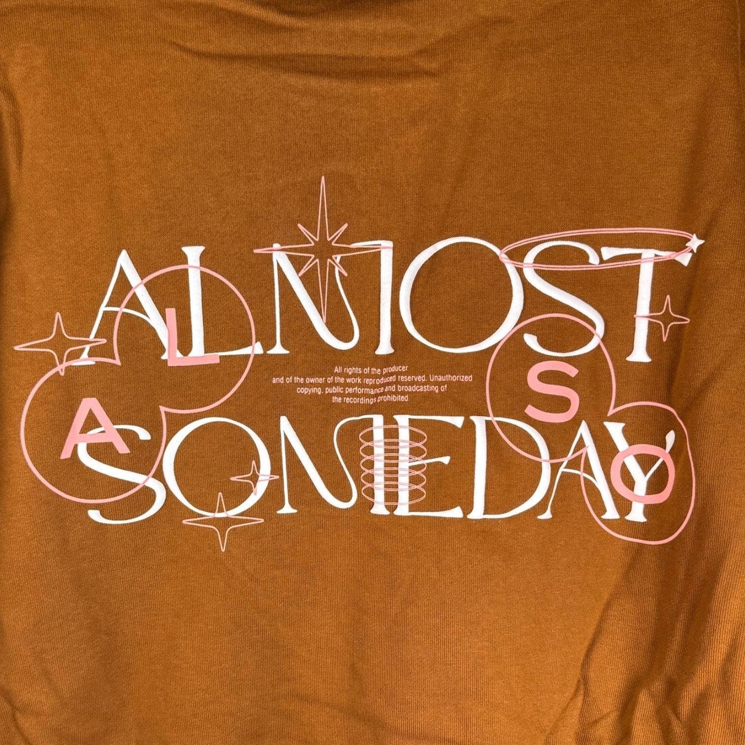 Other Almost Someday Brown Hoodie Men's XL 100% Cotton NWT Size US XL / EU 56 / 4 - 8 Thumbnail