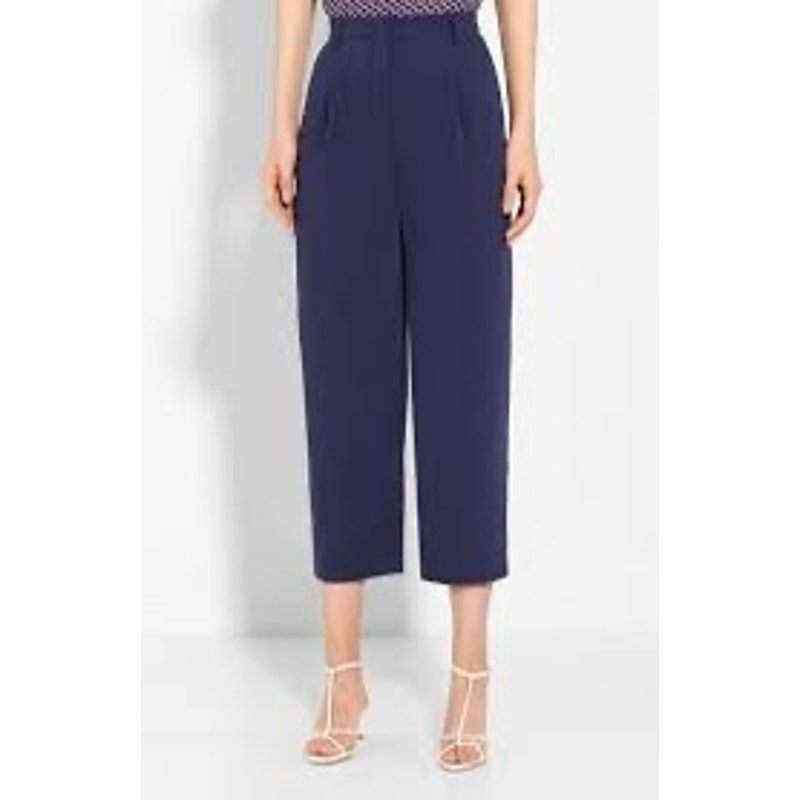 Kenzo NWOT Kenzo Tailored Cropped Trousers $450 size 42IT/8 US Size 30" / US 8 / IT 44 - 2 Thumbnail