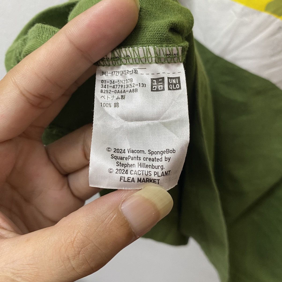Cactus Plant Flea Market × Uniqlo Uniqlo x CPFM Spongebob Squarepants Tee Size US XL / EU 56 / 4 - 6 Thumbnail