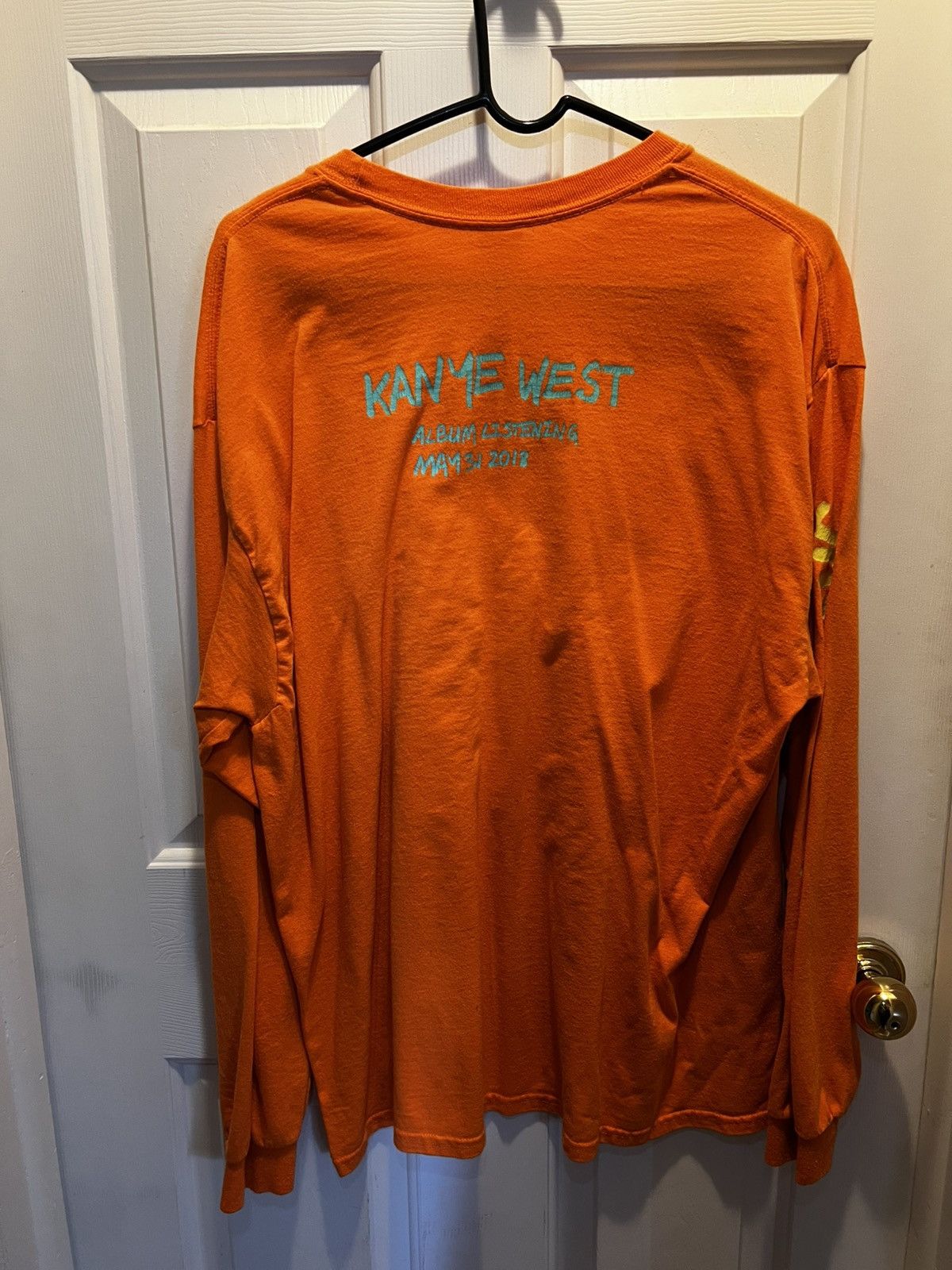Kanye West ye album listening party long sleeve shirt, jackson hole wyo Size US XL / EU 56 / 4 - 2 Thumbnail