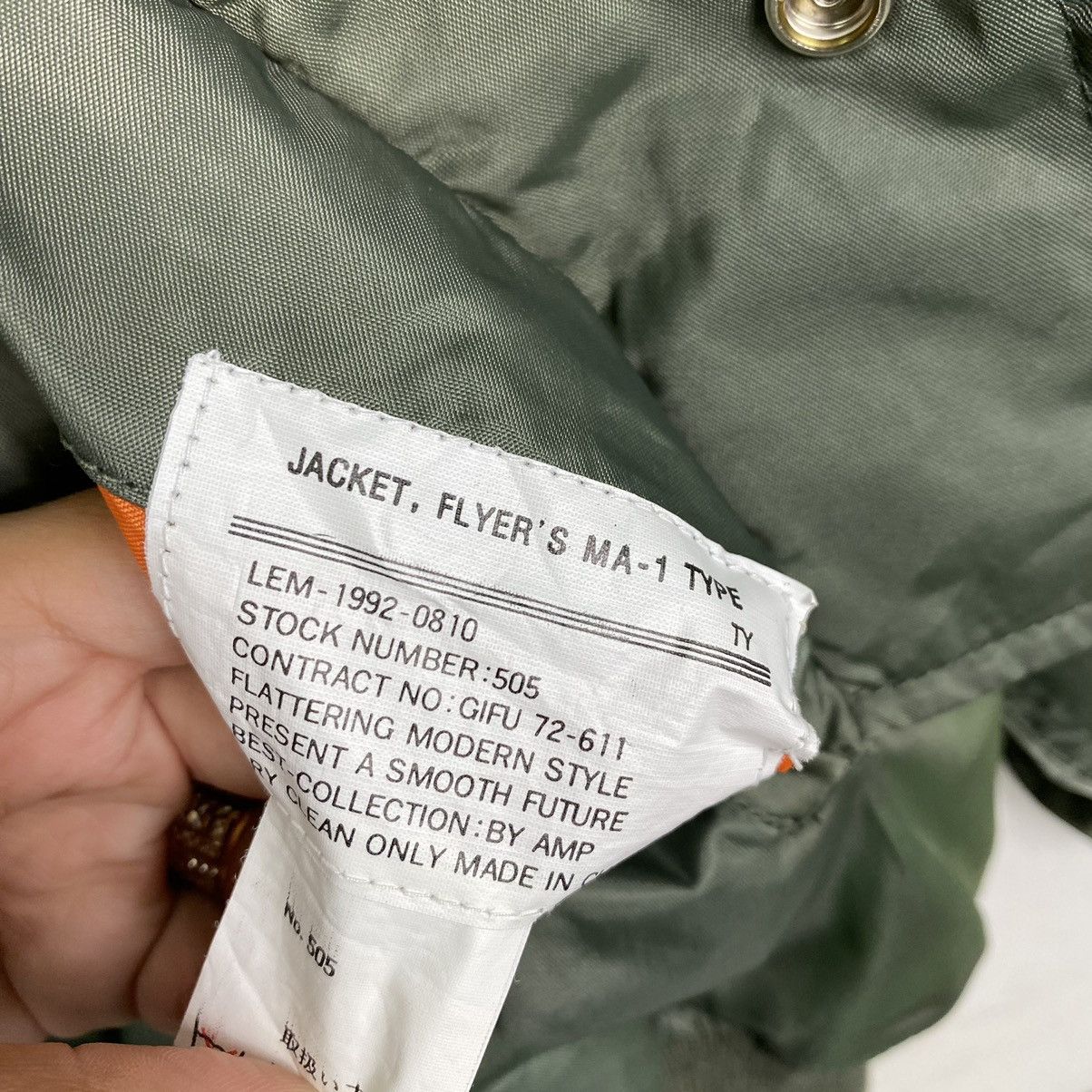 Avirex × Japanese Brand Flight Jacket MA-1 Bomber Size US M / EU 48-50 / 2 - 11 Thumbnail